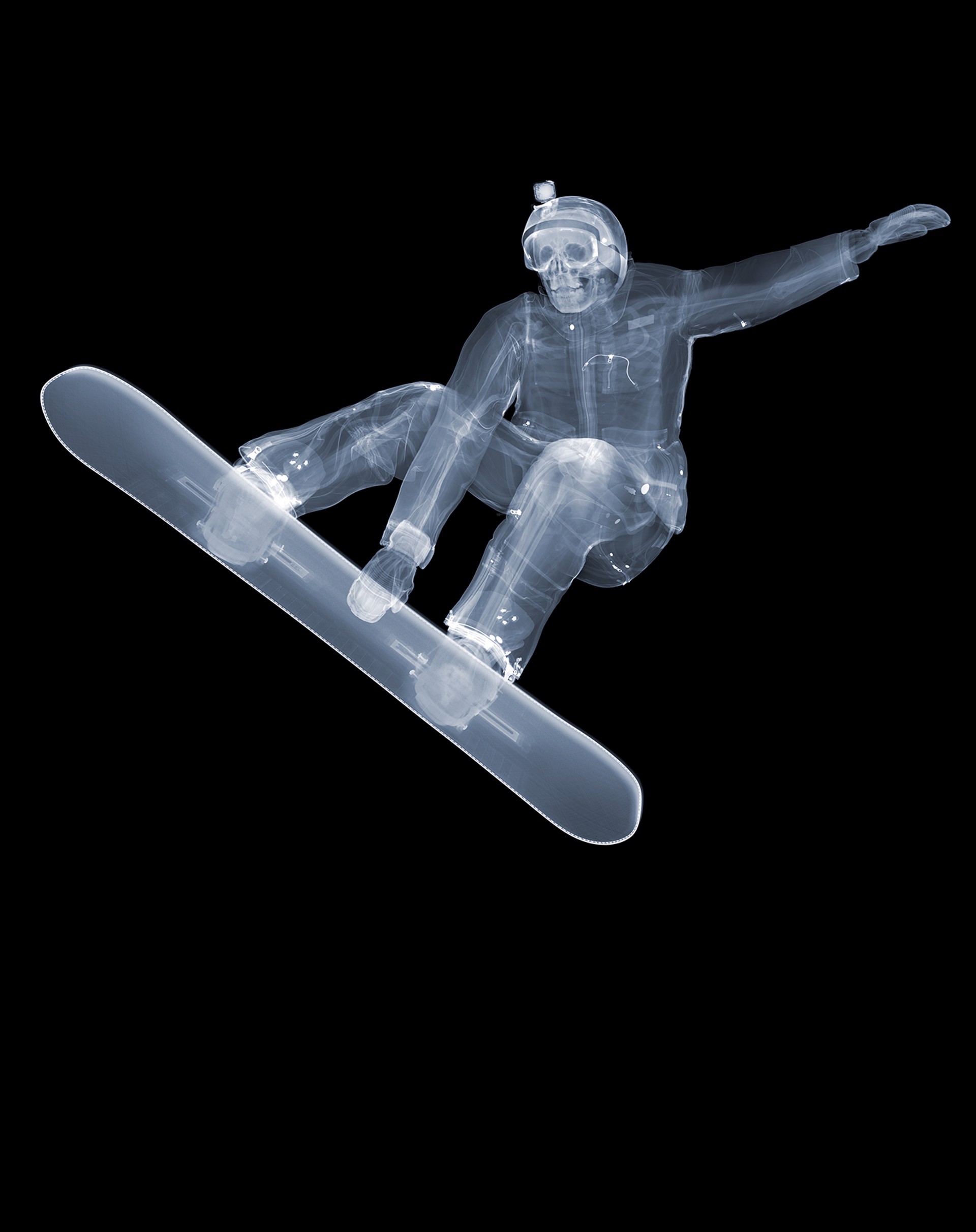 Snowboarder by Nick Veasey