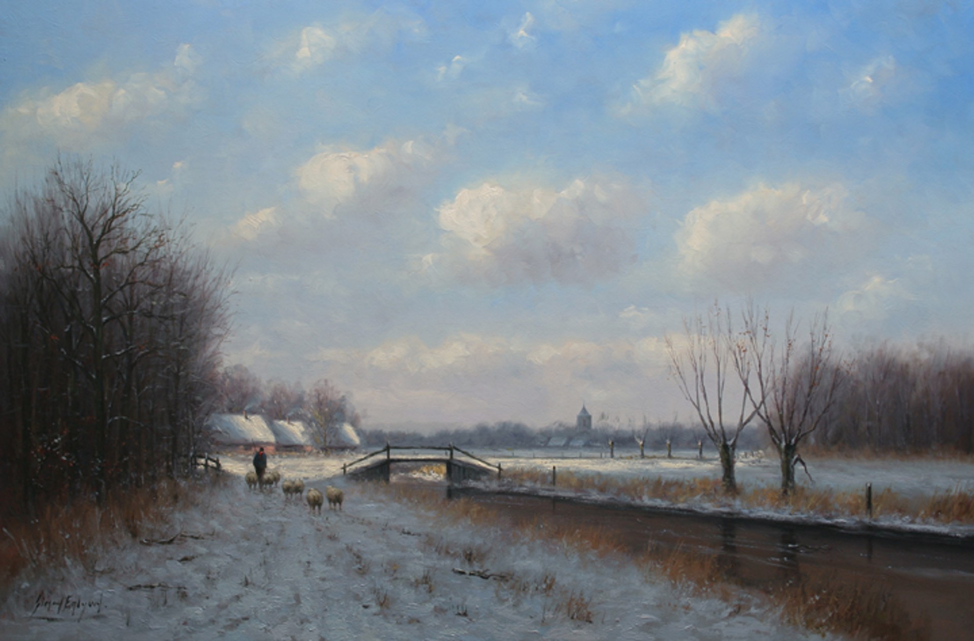A Winter's Day in Holland by Simon Balyon