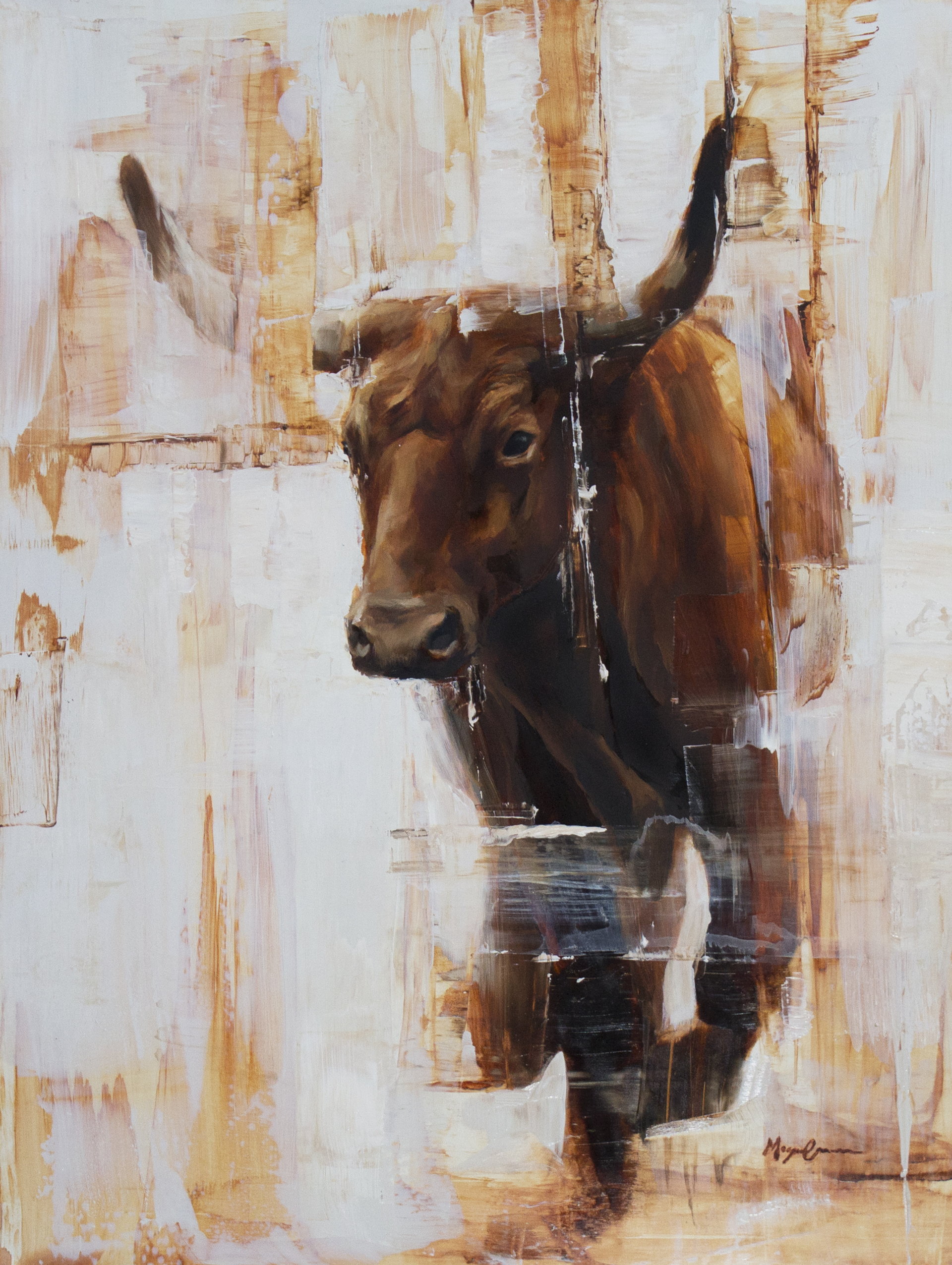Red Steer by Morgan Cameron