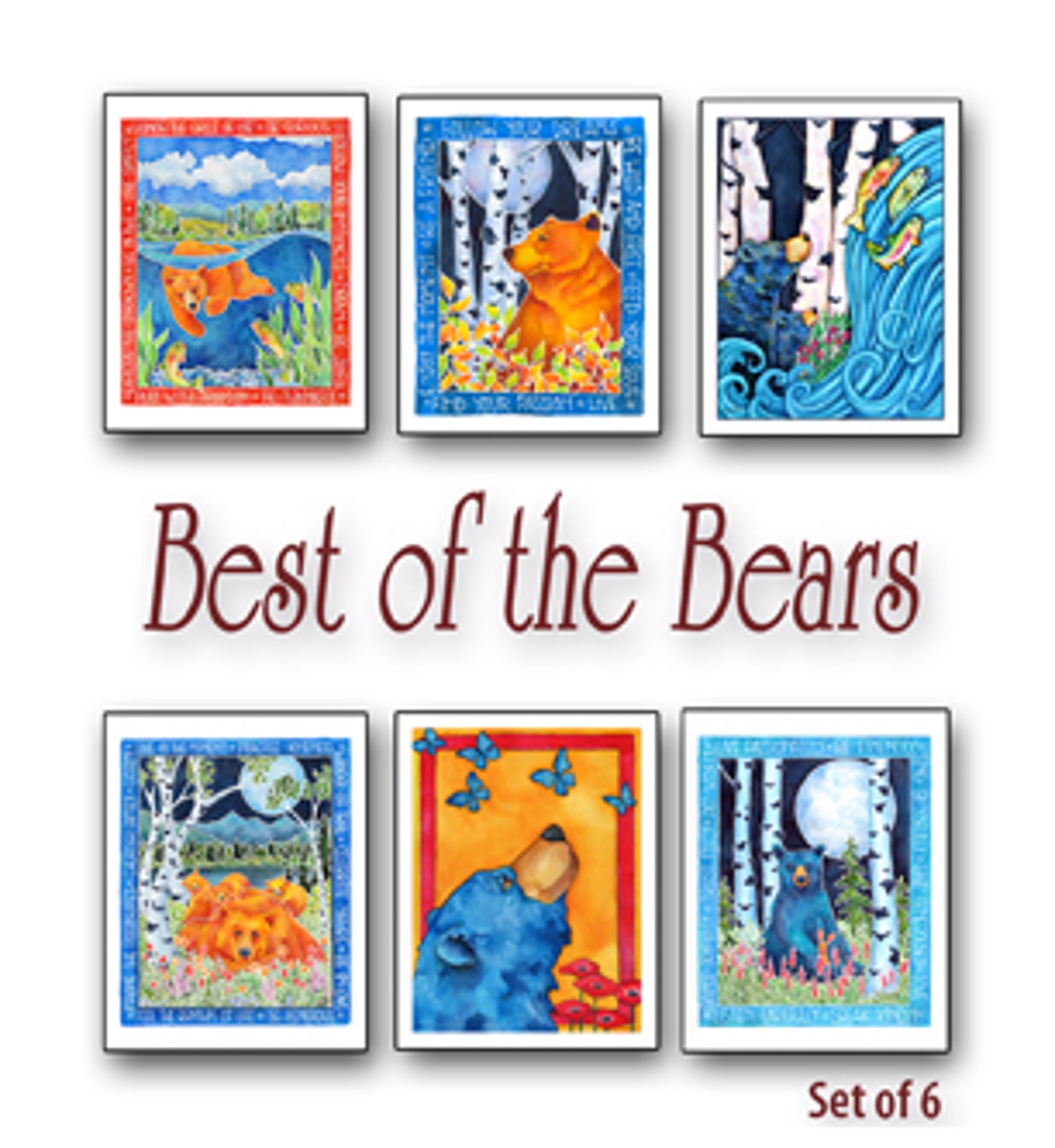 Best of the Bears Art Card Pack by Karen Savory