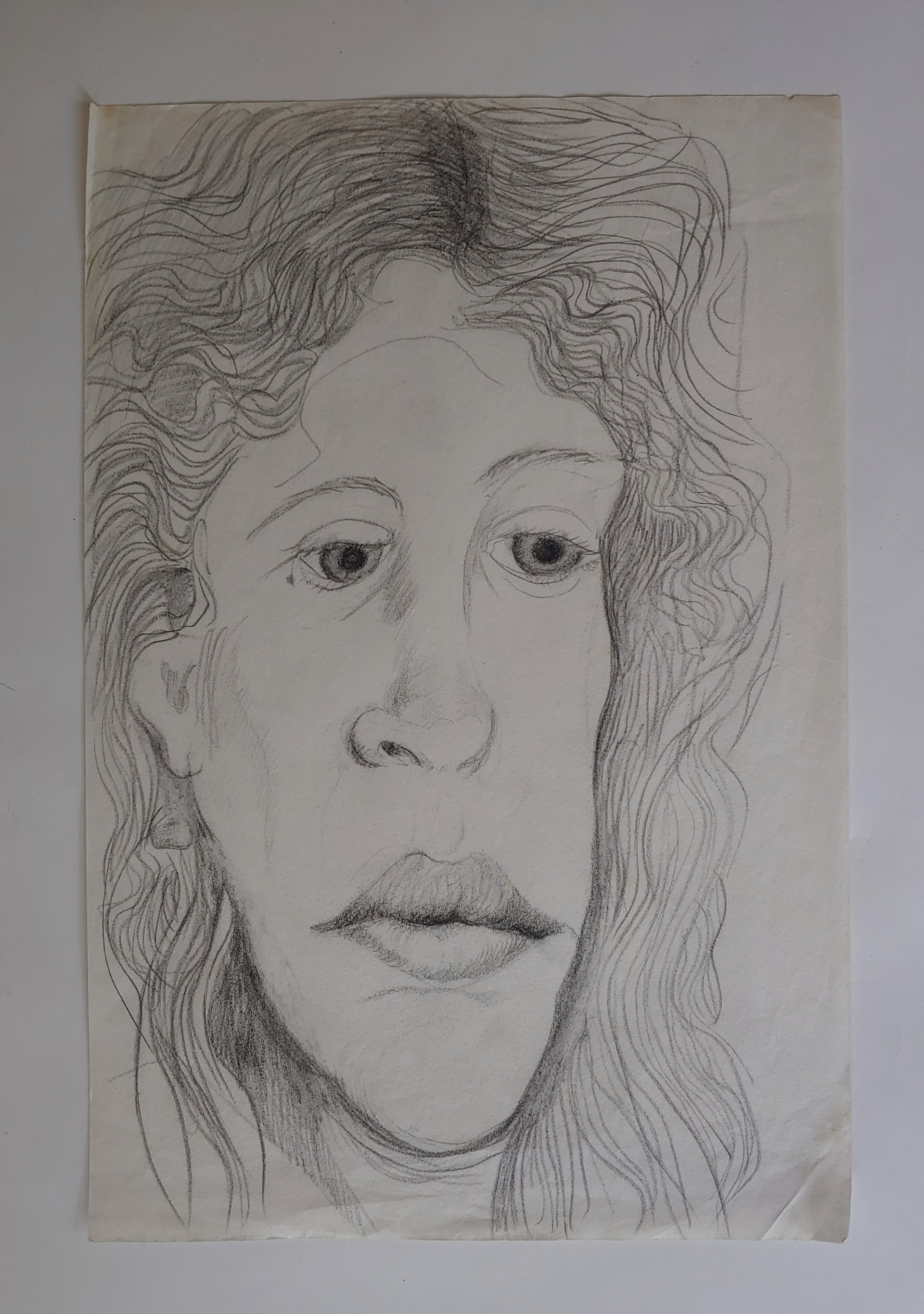 Portrait in Graphite - Drawing by David Amdur