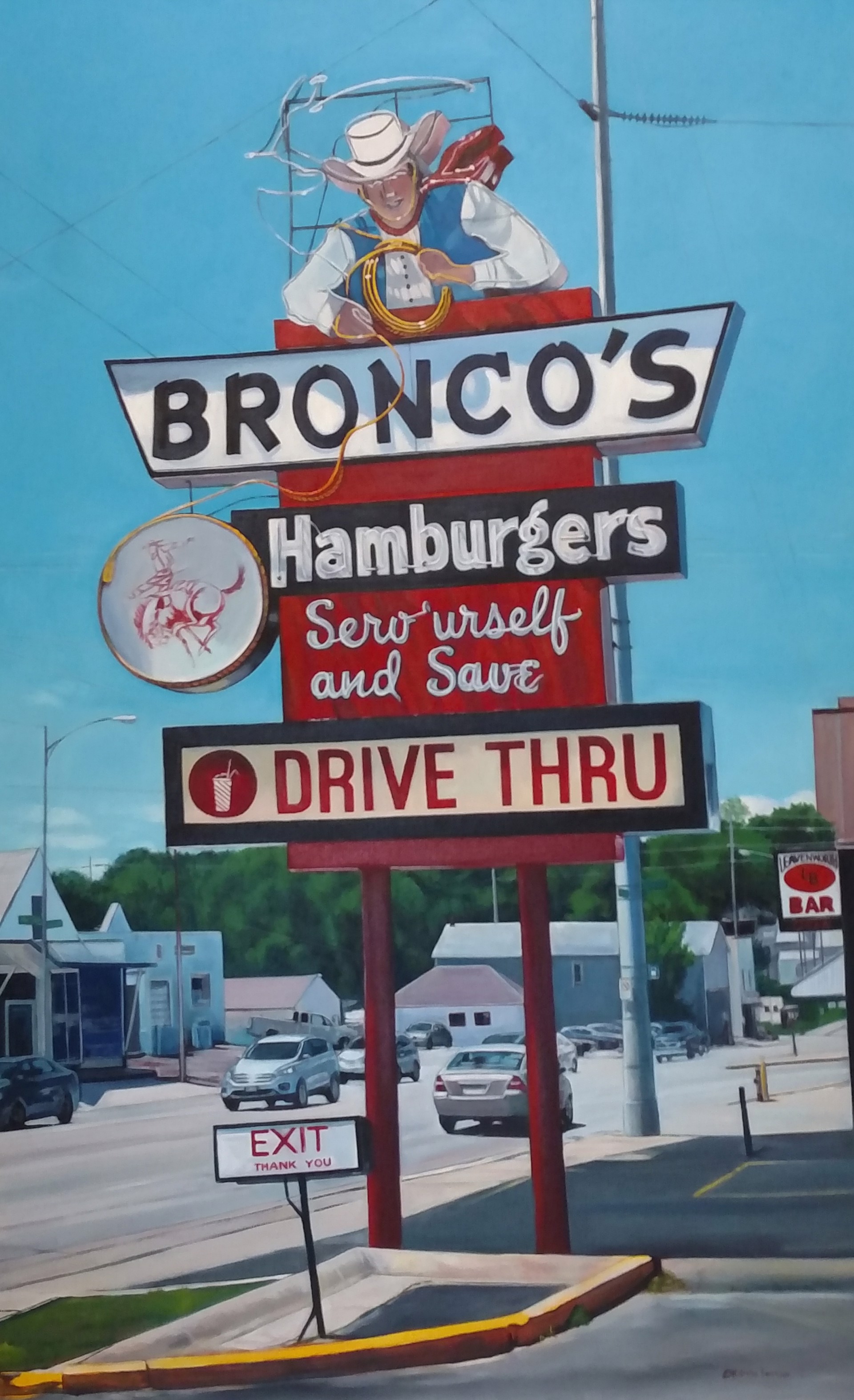 Bronco's Hamburgers by Katrina Swanson