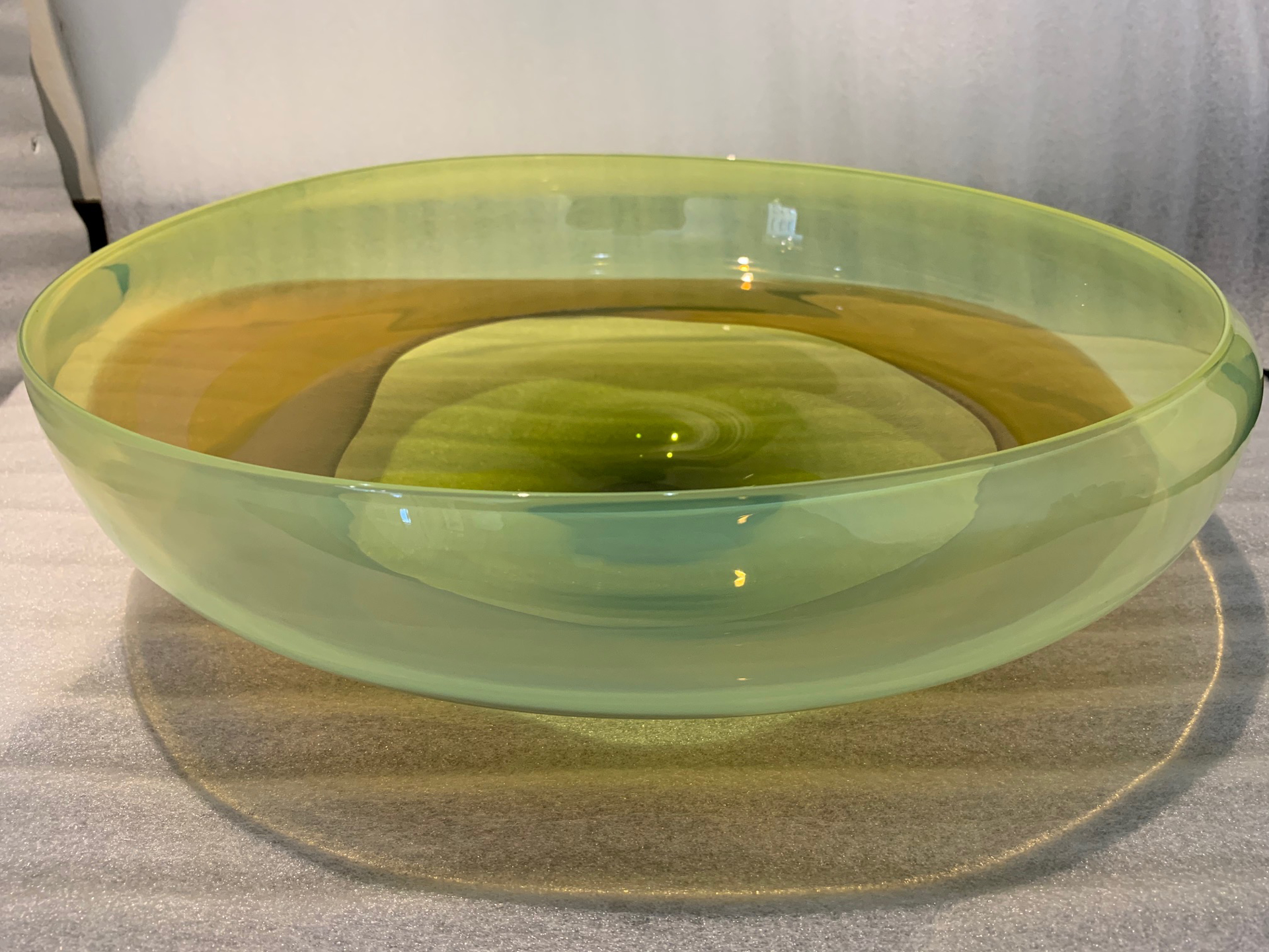Citron/Olive landscape bowl by Hokanson & Dix