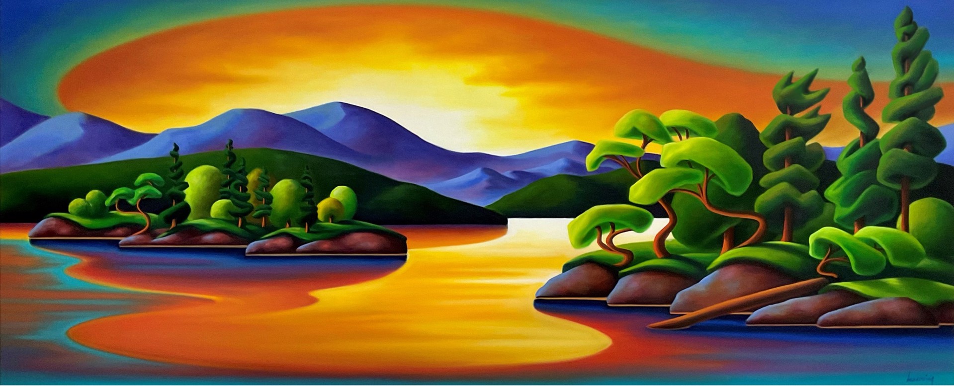Curme Islands Sunset by DANA IRVING
