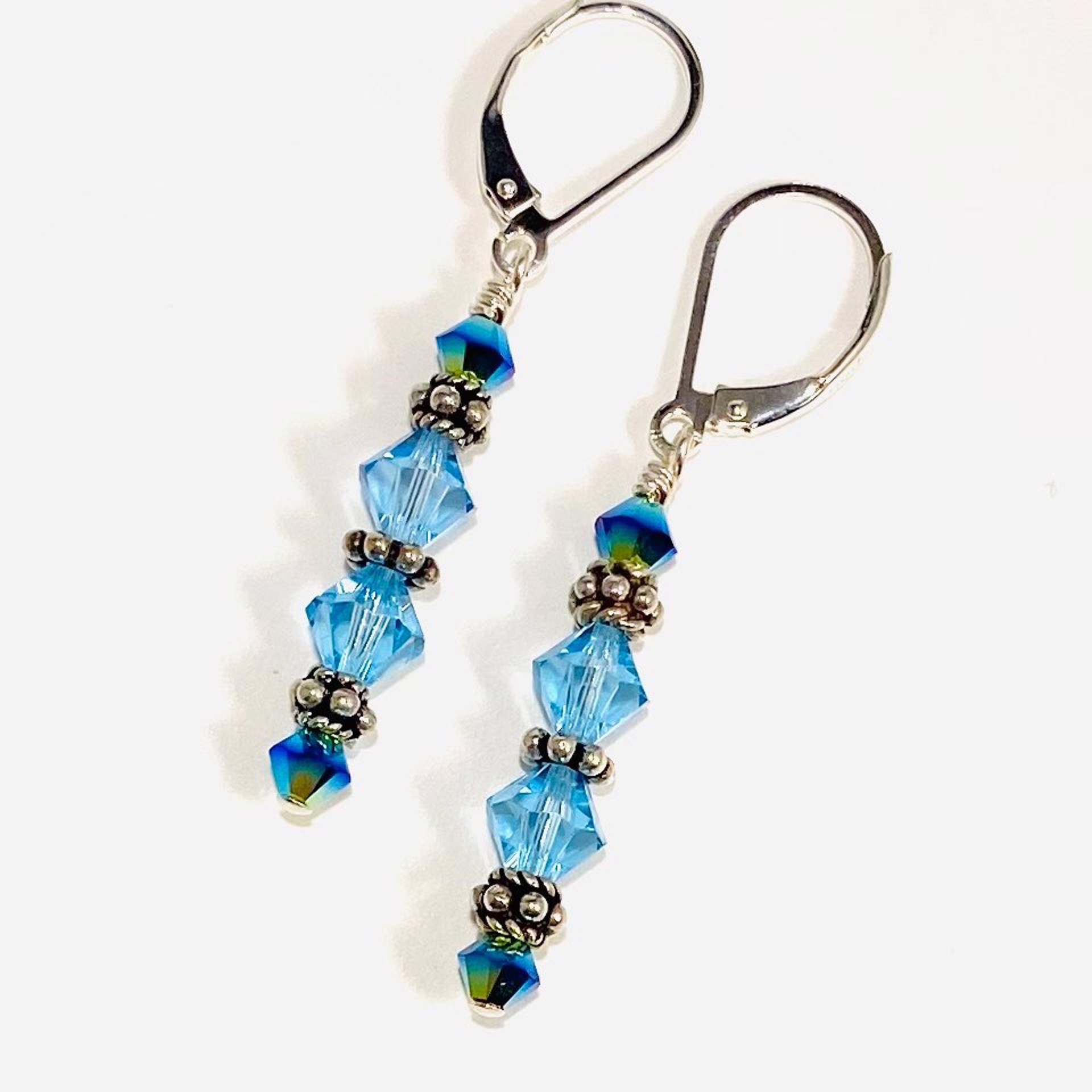 Birthstone Earrings~March "Aqua Marine" Crystal SHOSH22-36 by Shoshannah Weinisch
