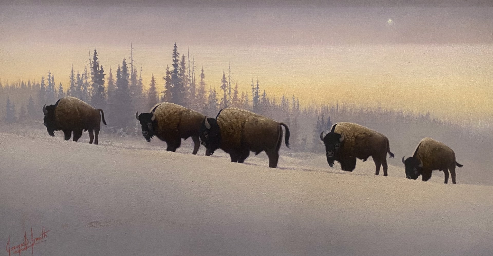 CHRISTMAS EVE IN YELLOWSTONE by George "Dee" Smith