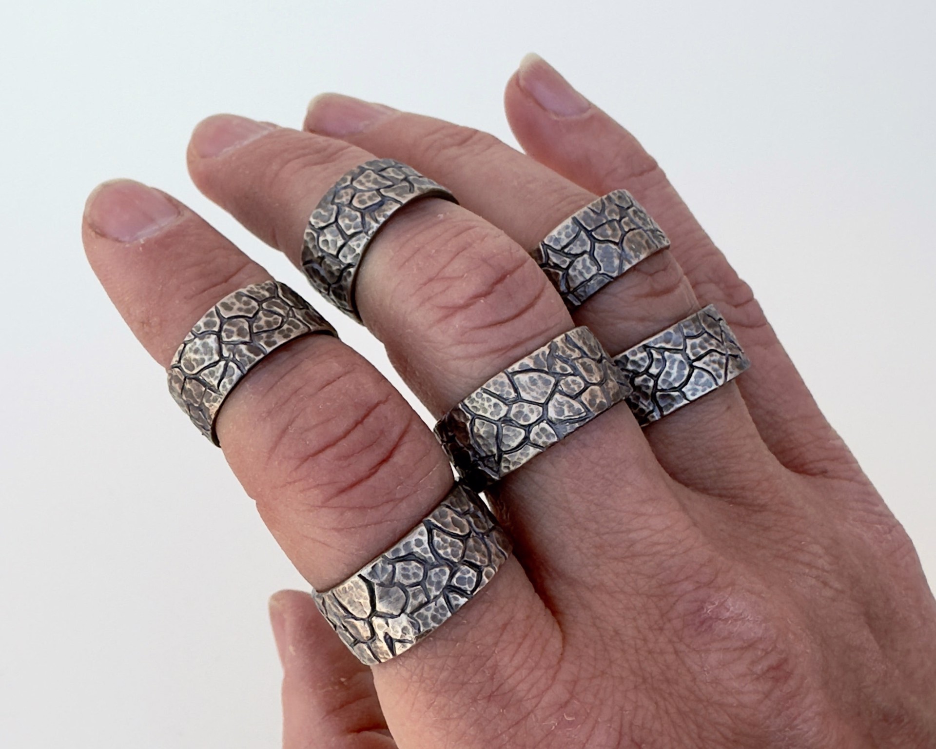 Mud Crack Ring Band - 5 by Clementine & Co. Jewelry