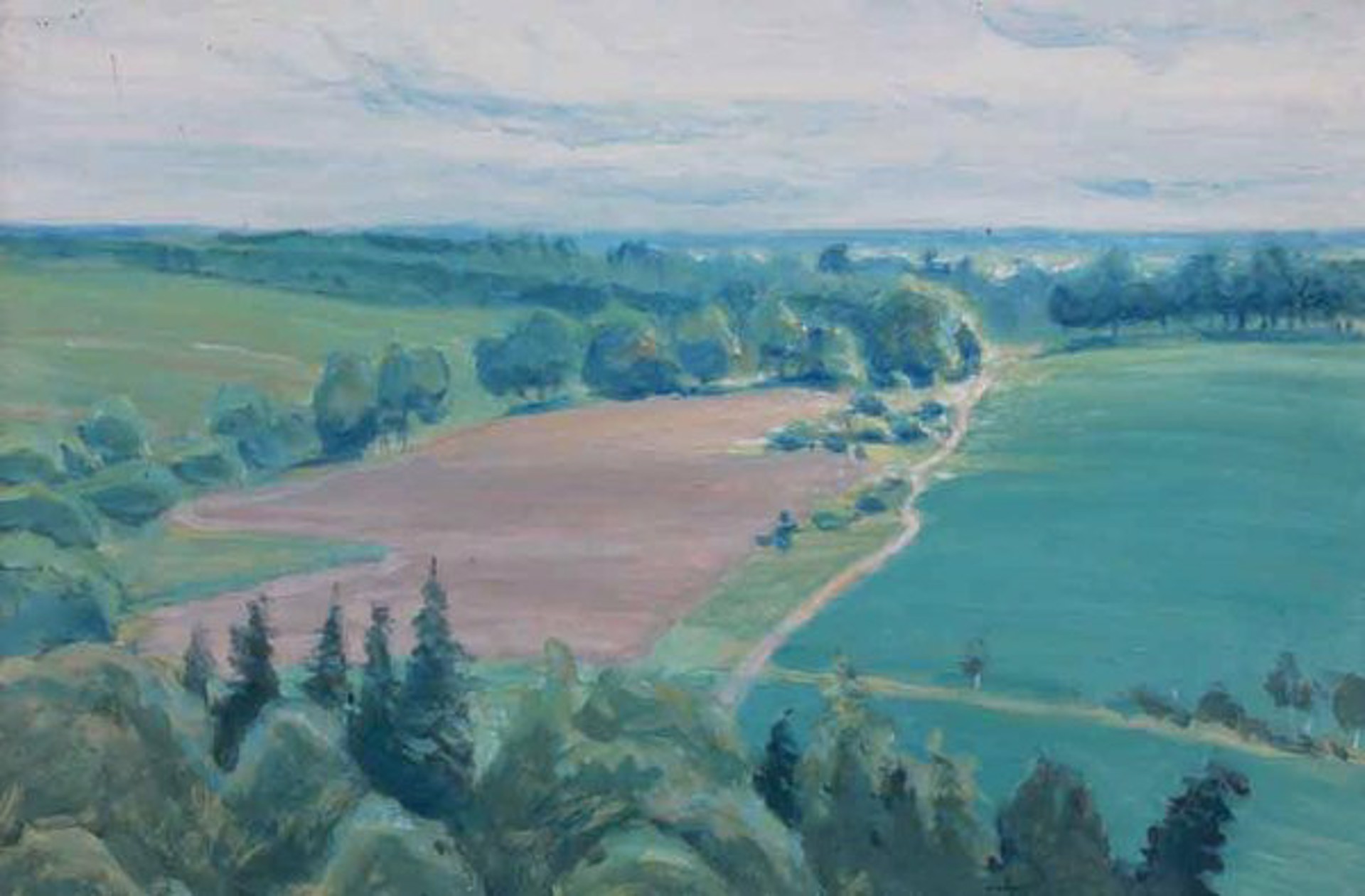 View of Green Fields by Natalya Gippius