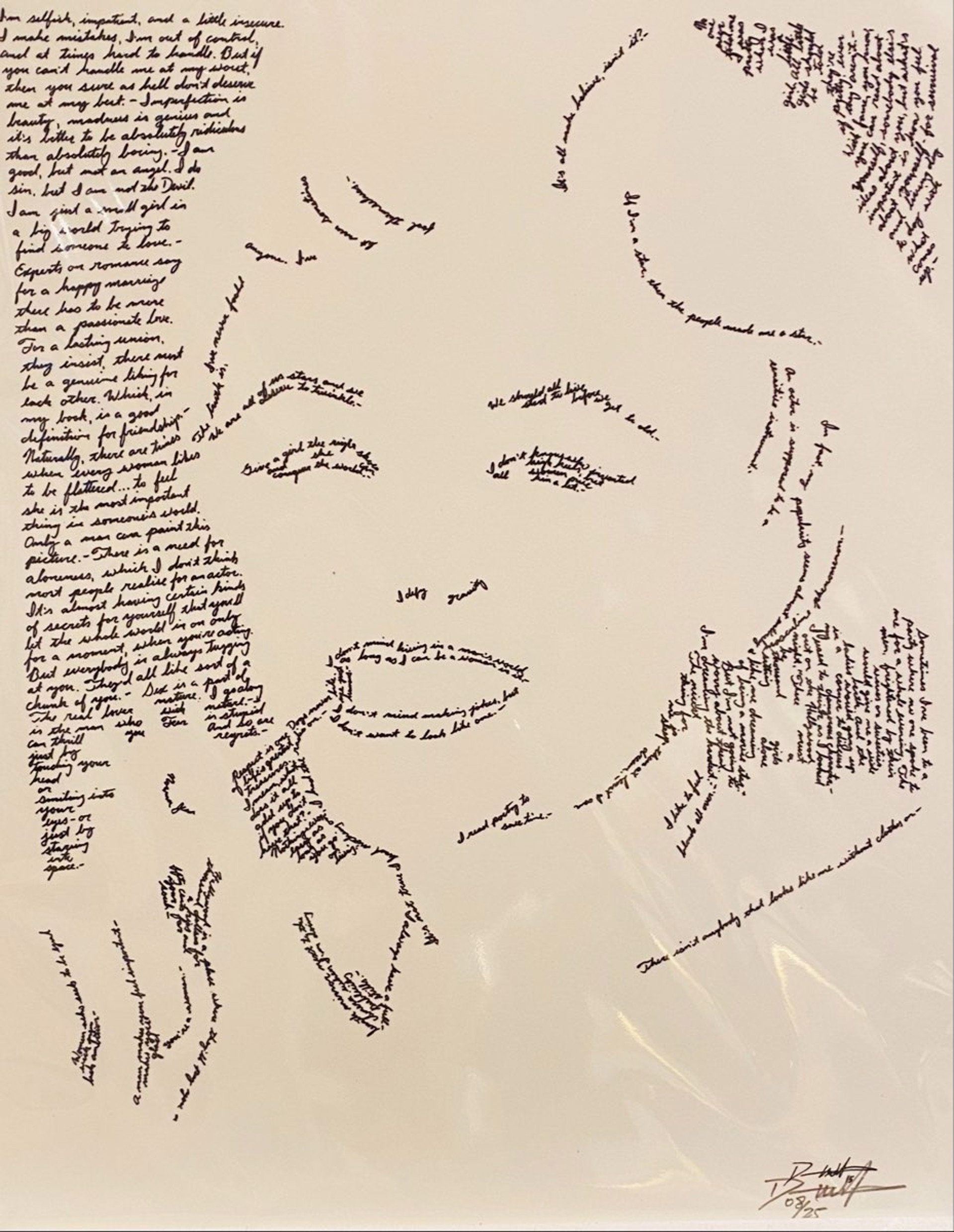 DW23 In Their Own Words Print Series~Marilyn Monroe by Dennis Wells