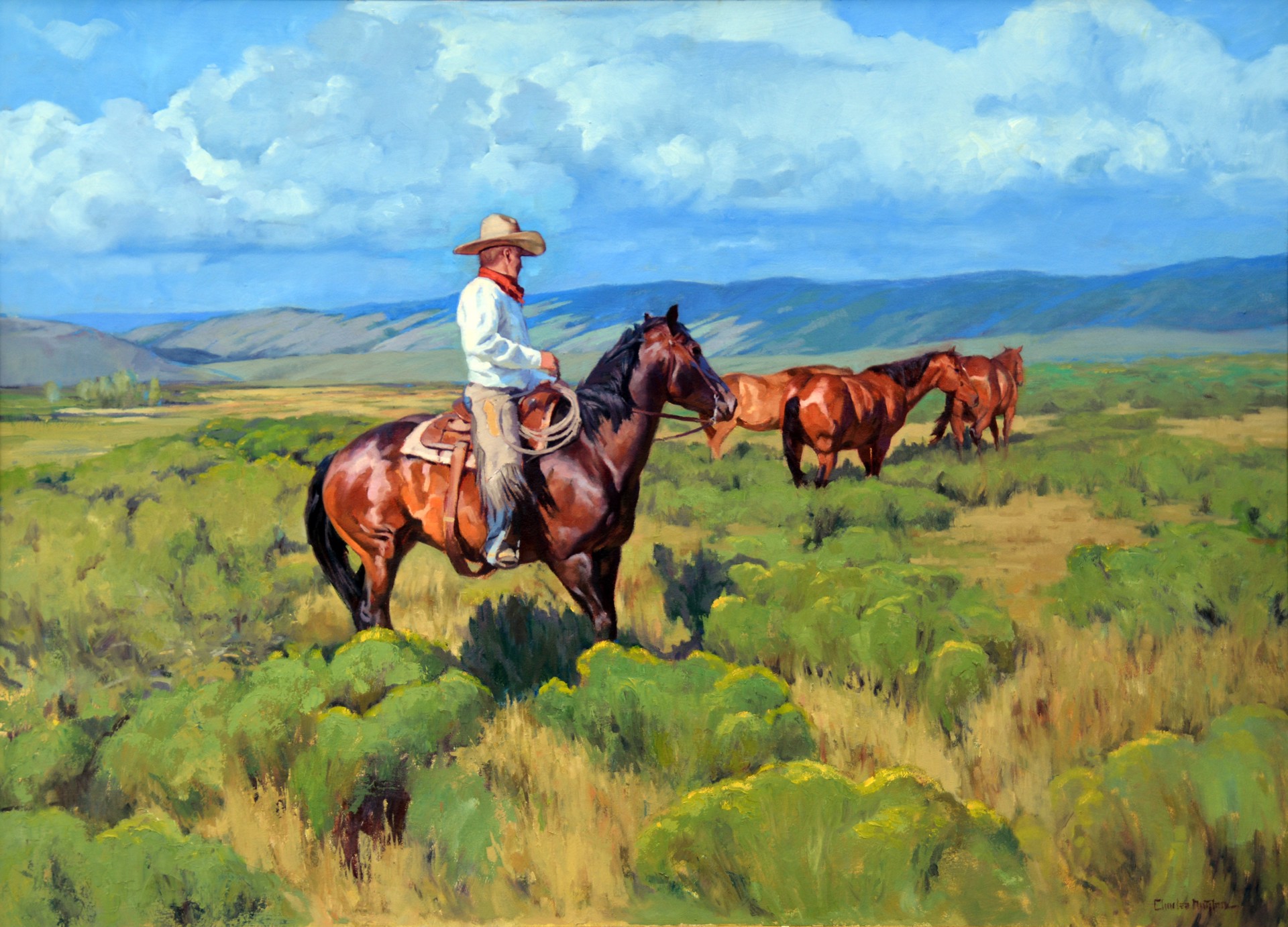 Bringing in the Mares by Charles Dayton
