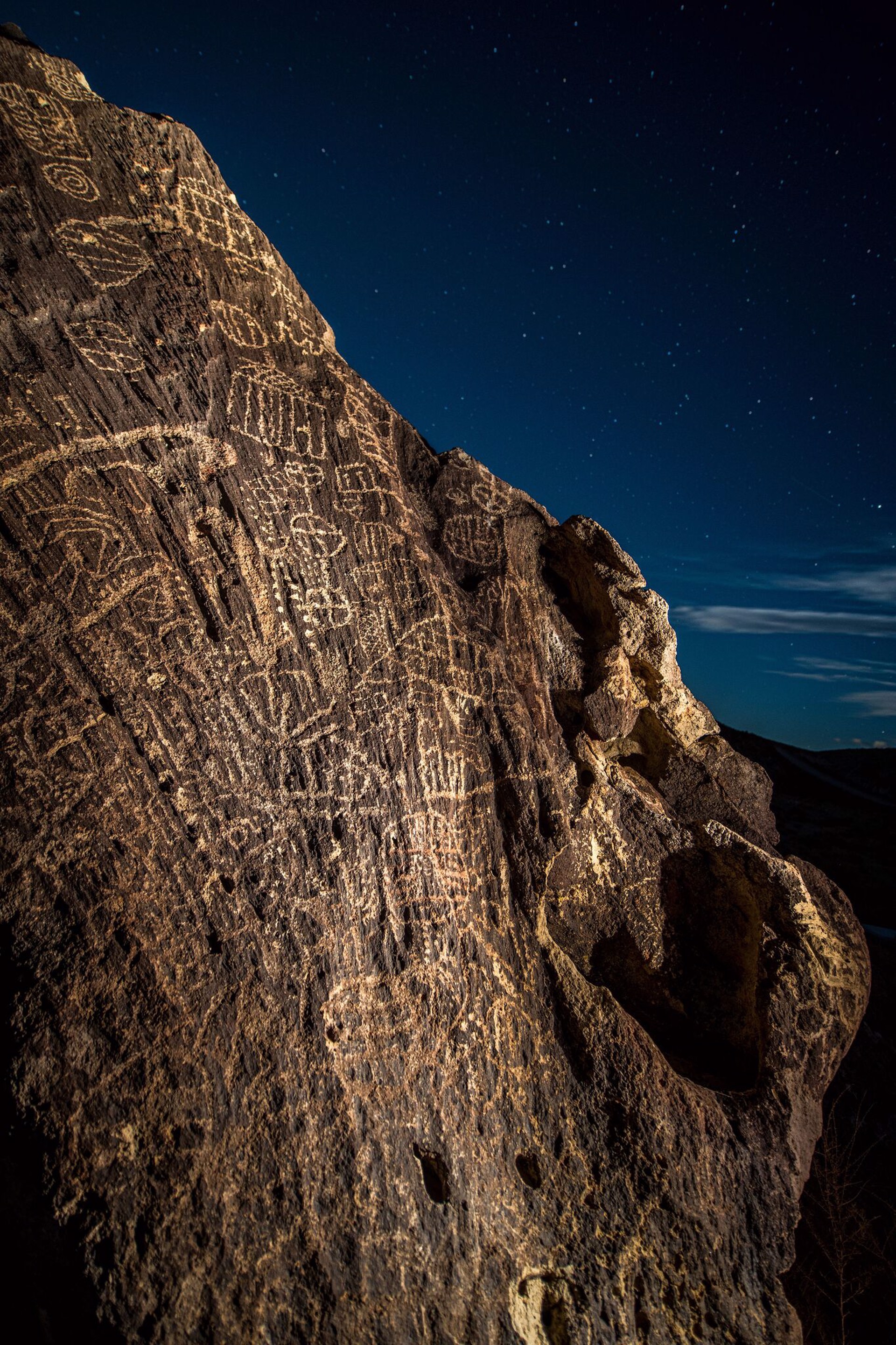 Petroglyph Night by Greg Bruns