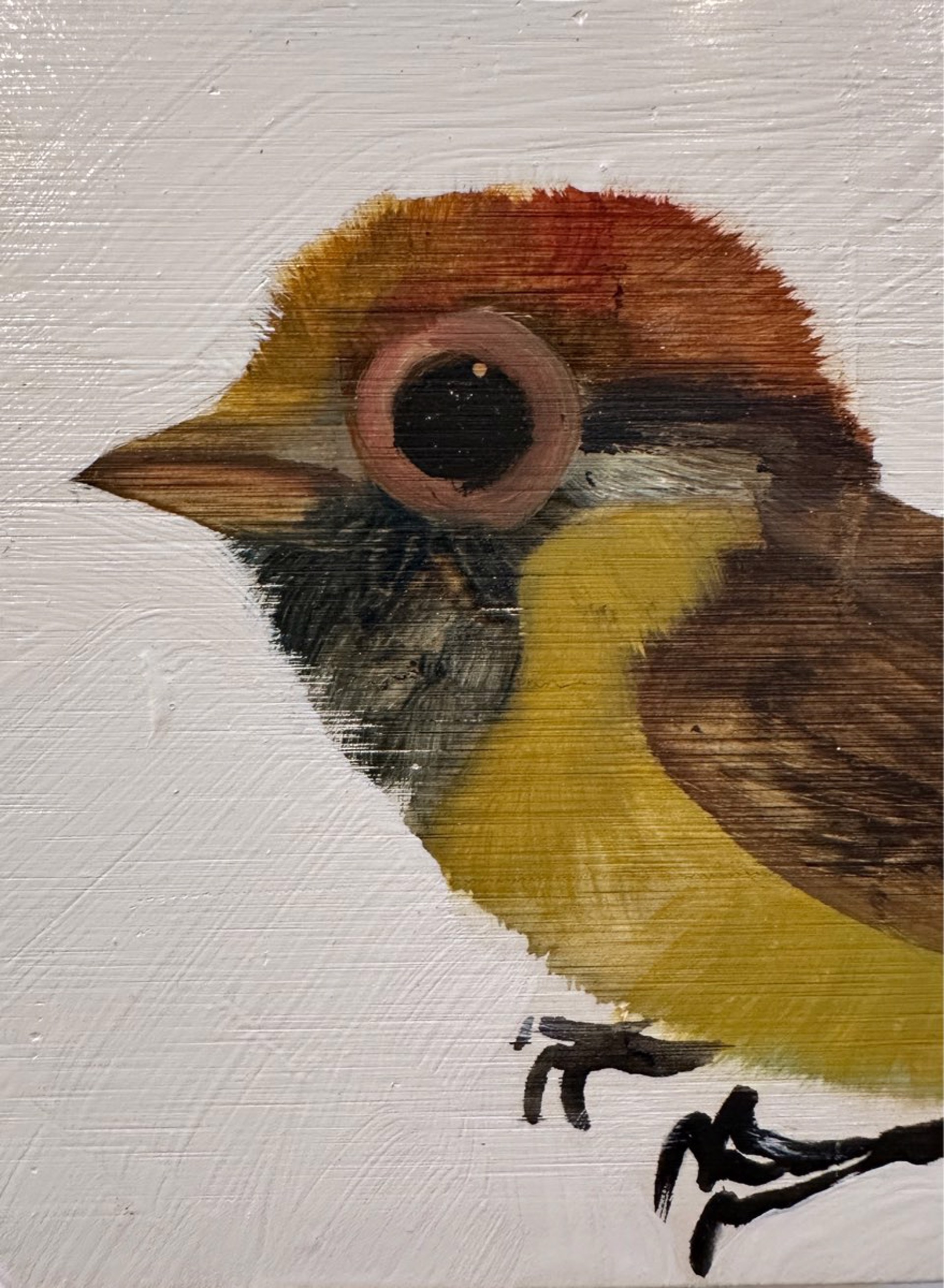 Bird Block (yellow Ochre) by Diane Kilgore Condon