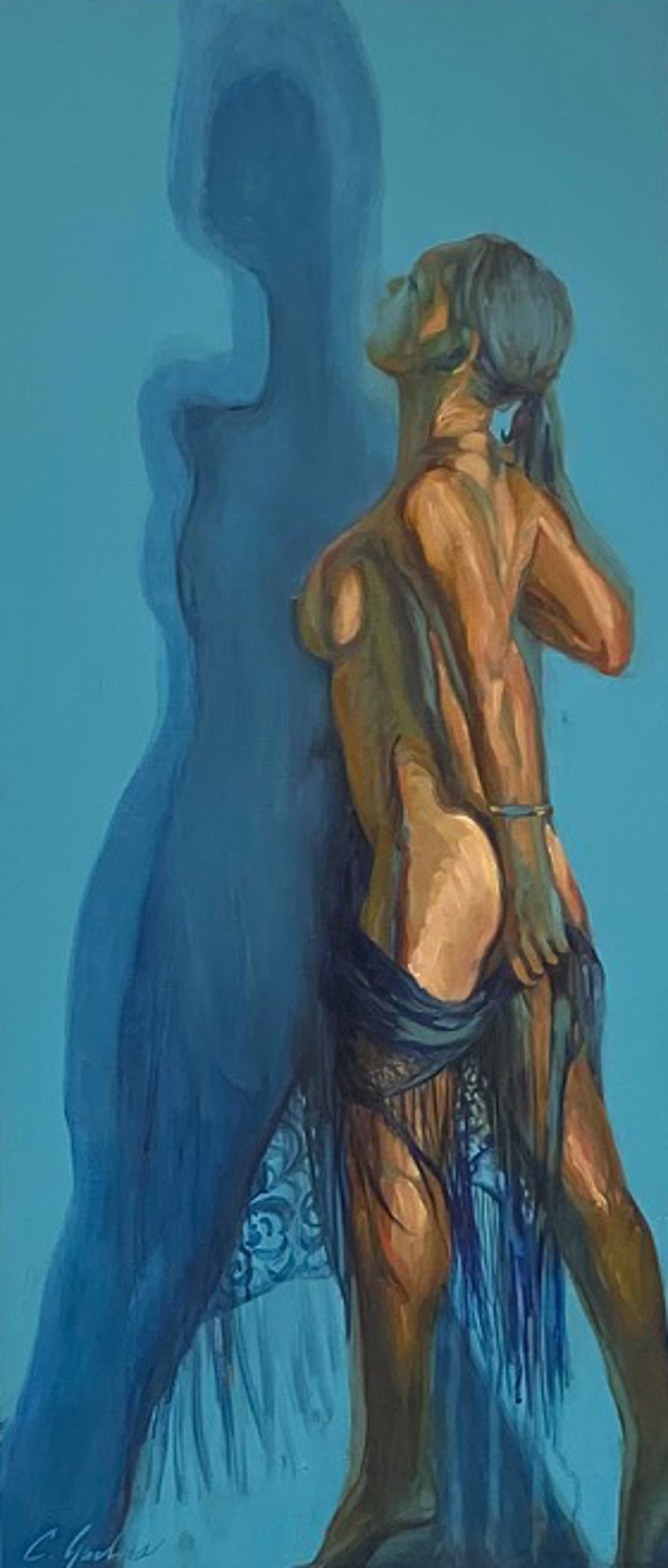 Blue Nude 28 by Carrie Jadus