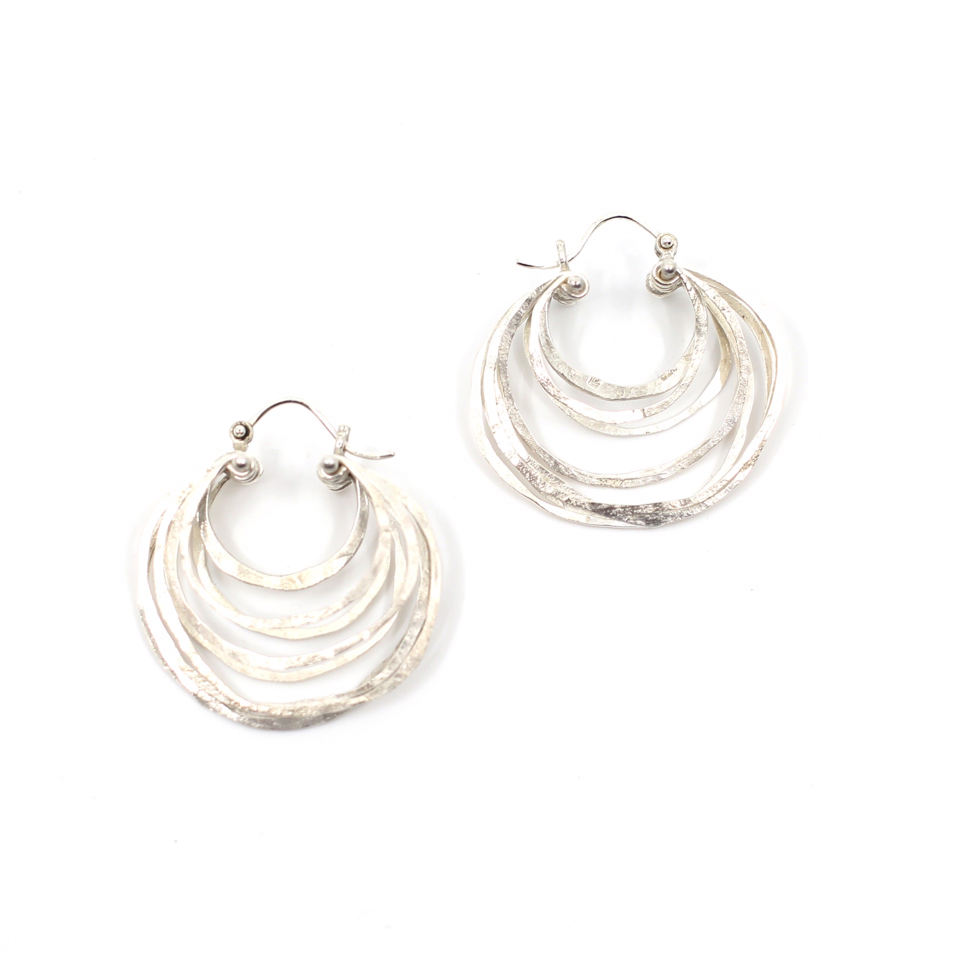 Small Crescent Hoop Earrings by Leia Zumbro