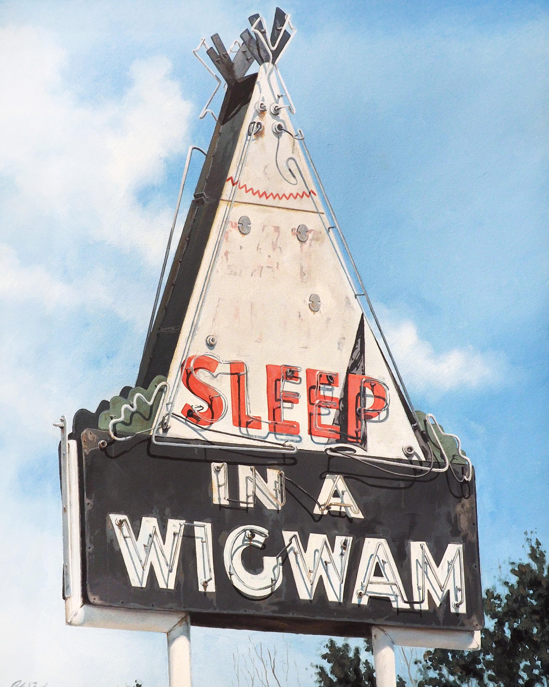 Sleep in a Wigwam by John Sharp