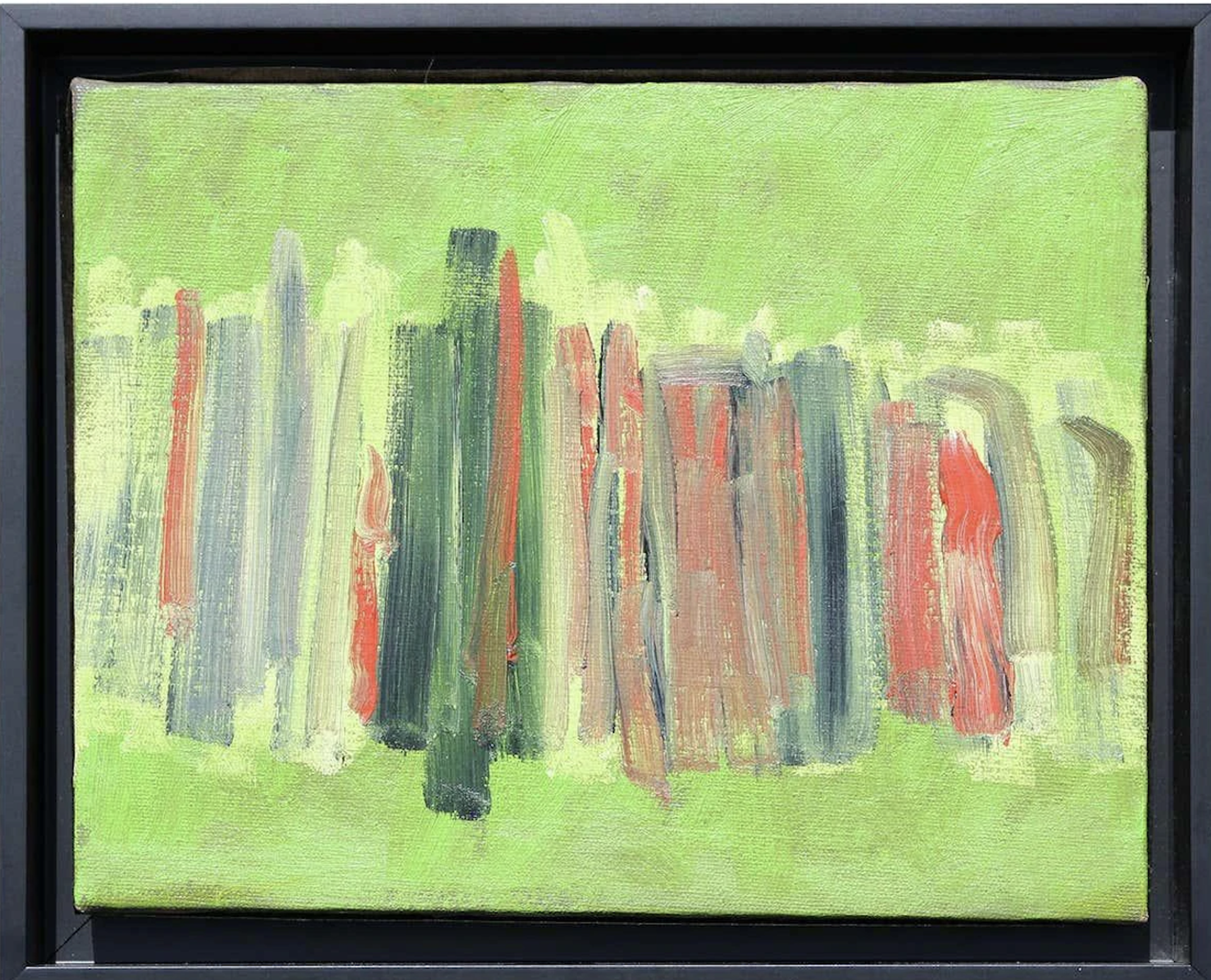 Untitled (stripes on green) by McKie Trotter