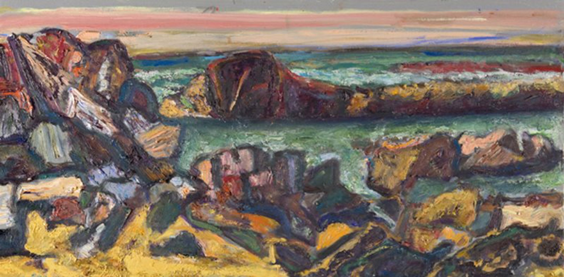 Low Tide Rocks by Bernard Chaet