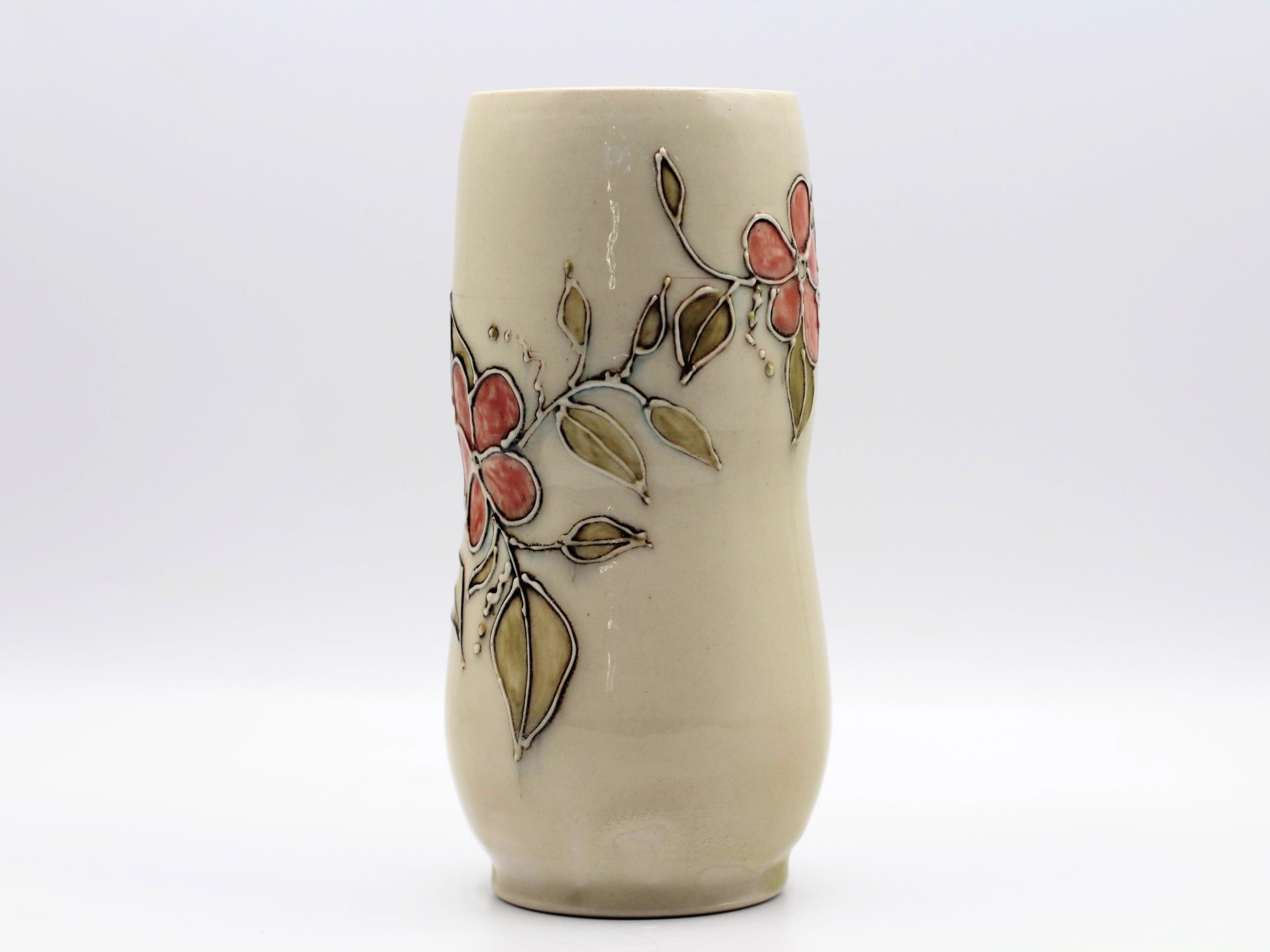 Pink Blossom Large Vase by Kelly Price