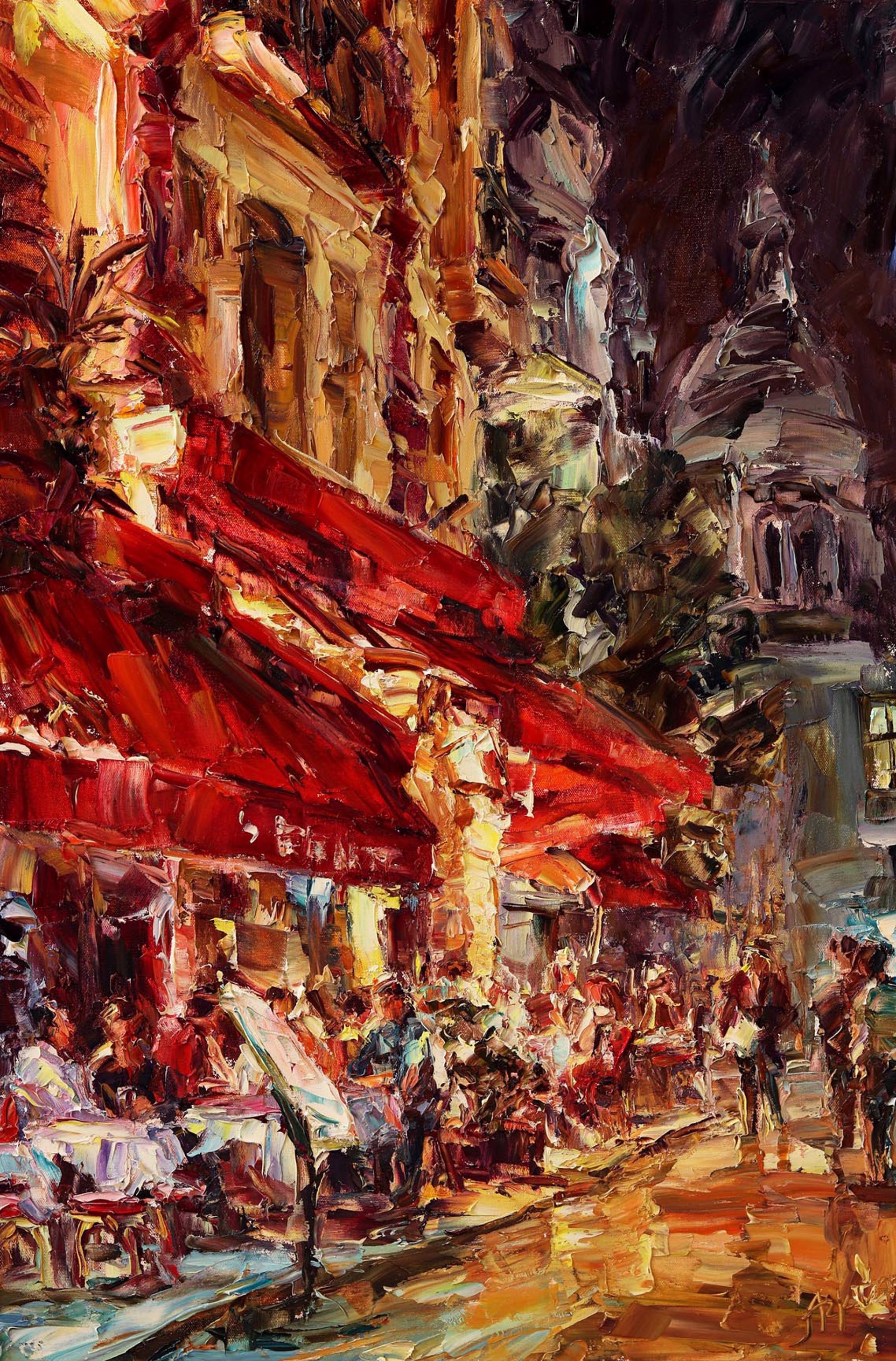 Cafes of Montmartre by Lyudmila AGRICH