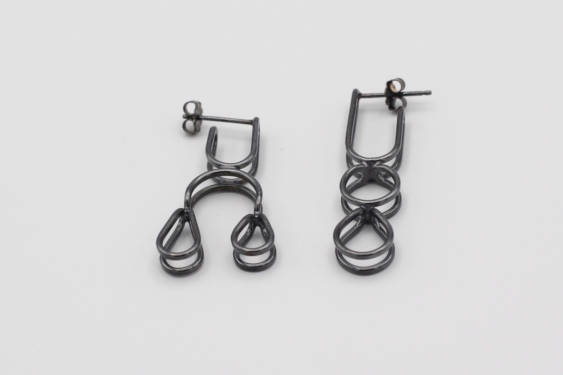 Asymmetric Earrings by Emily Maija Rogstad