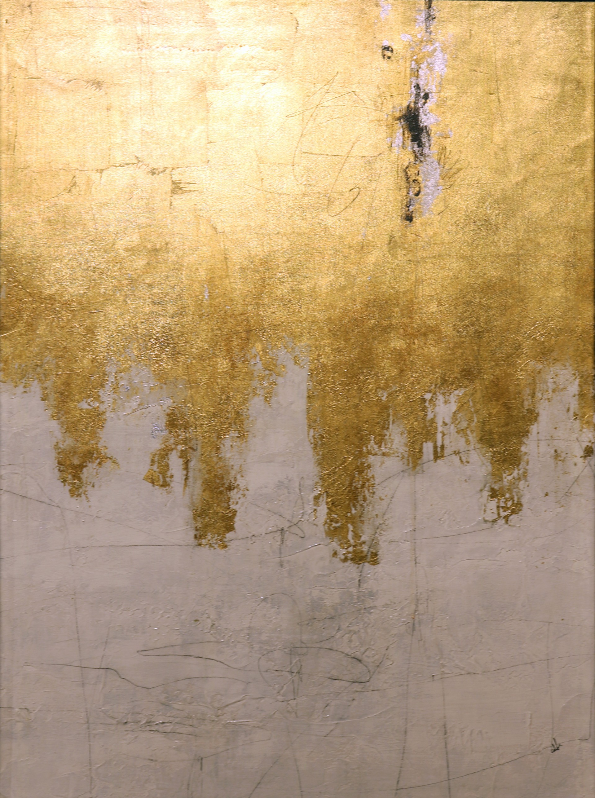 Gold Abstract I by Joshua Schicker
