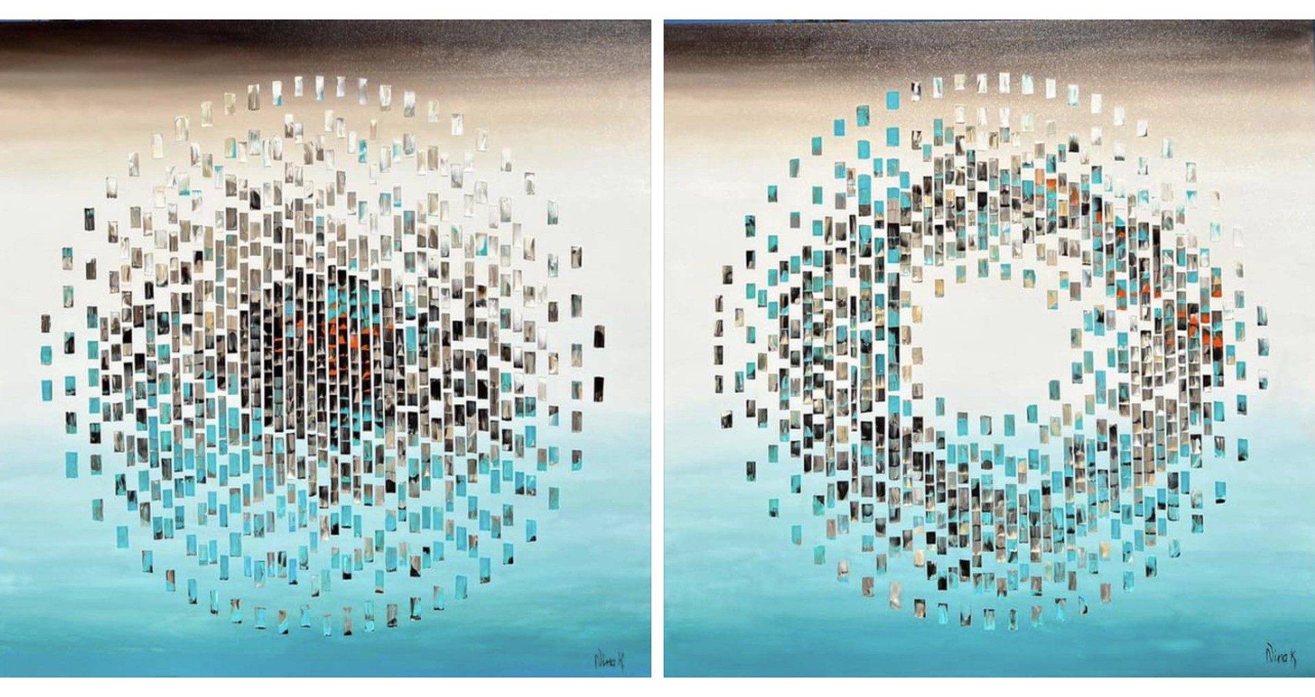 Double Vision (Diptych) by Nina K