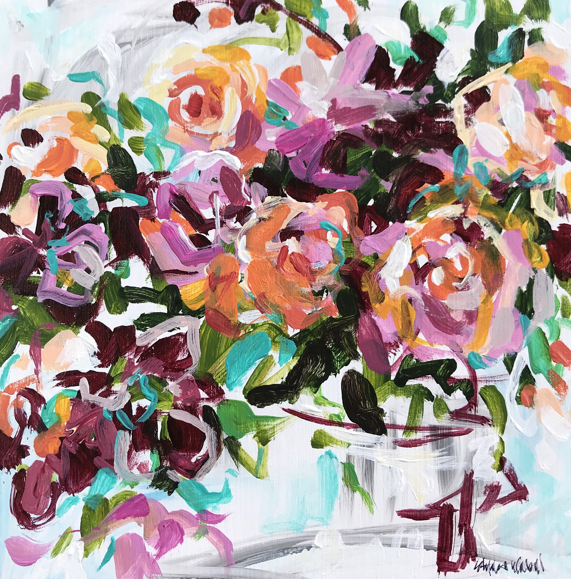Mayra's Garden Roses by Elizabeth Cabell