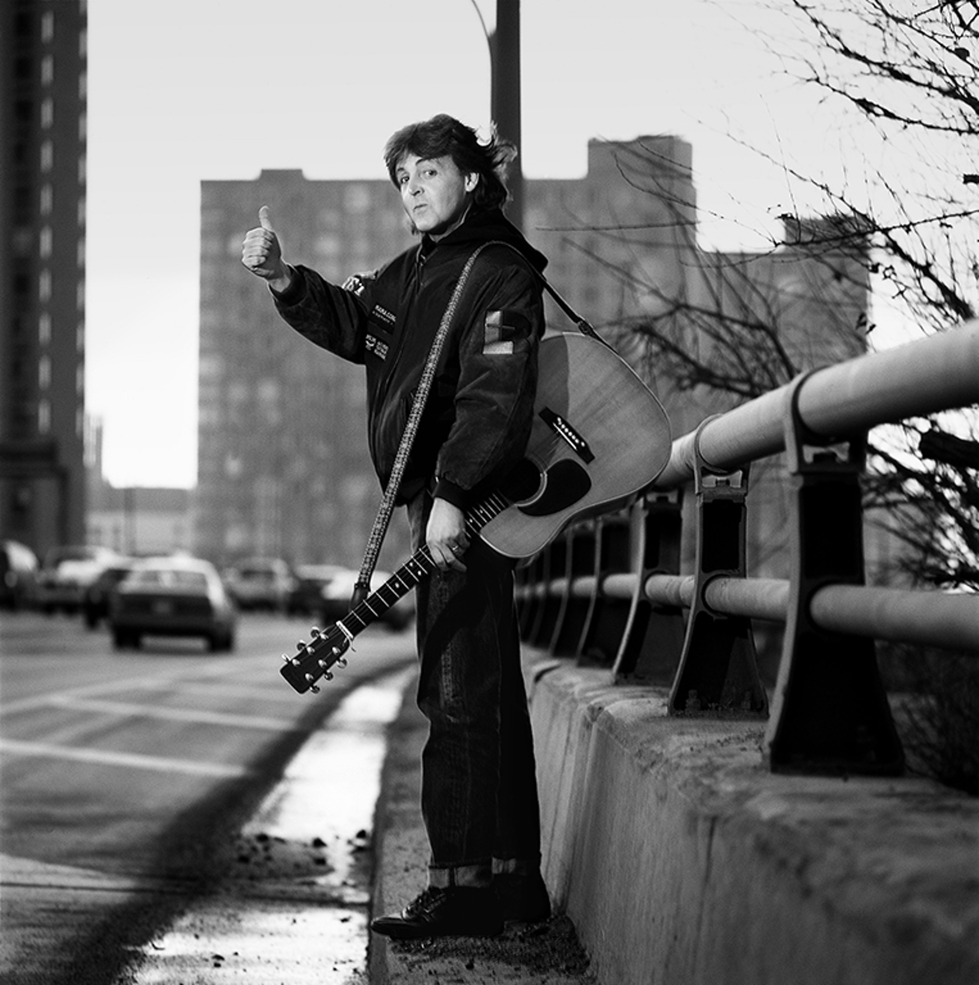 89194 Paul McCartney Paul On the Highway BW by Timothy White