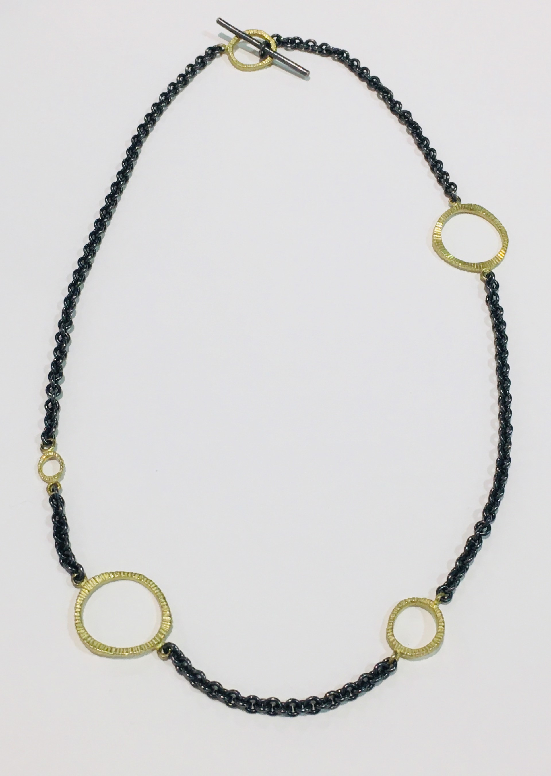 Gold and Silver Necklace by DAHLIA KANNER