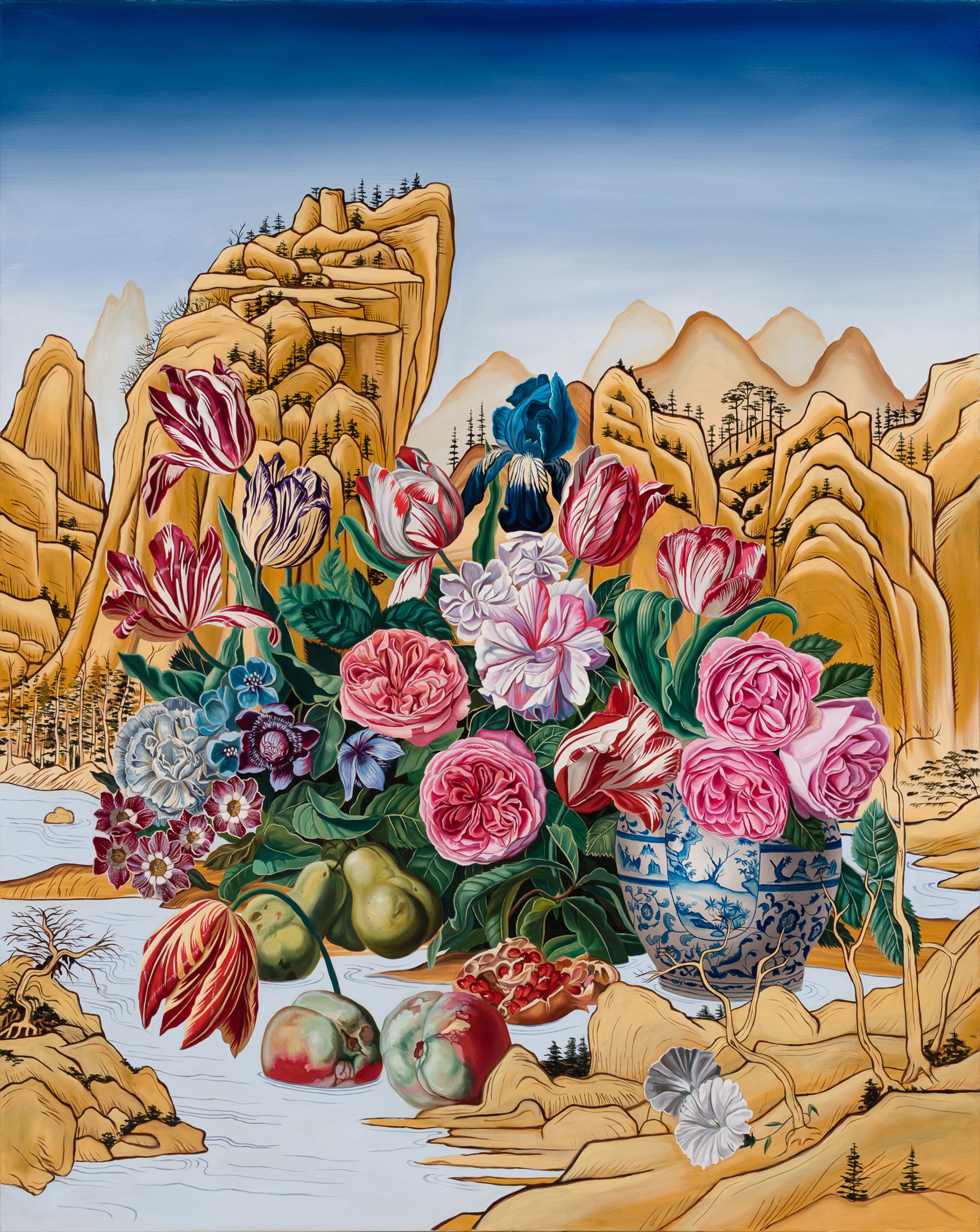 Western Still Life with Eastern Landscape by Robin Hextrum