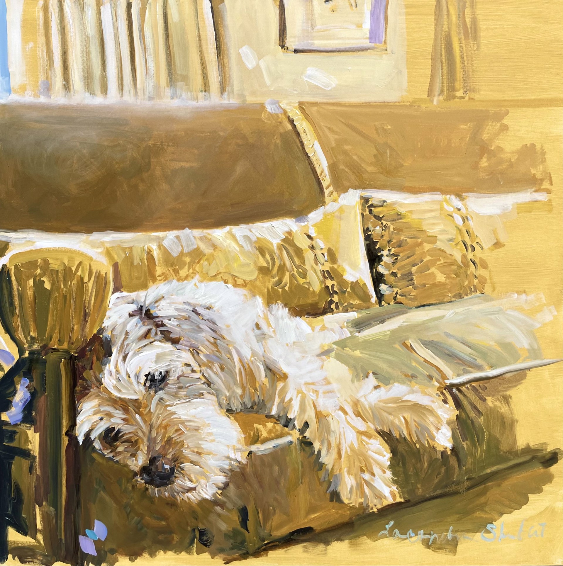 Relaxing on the Couch by Laura Lacambra Shubert