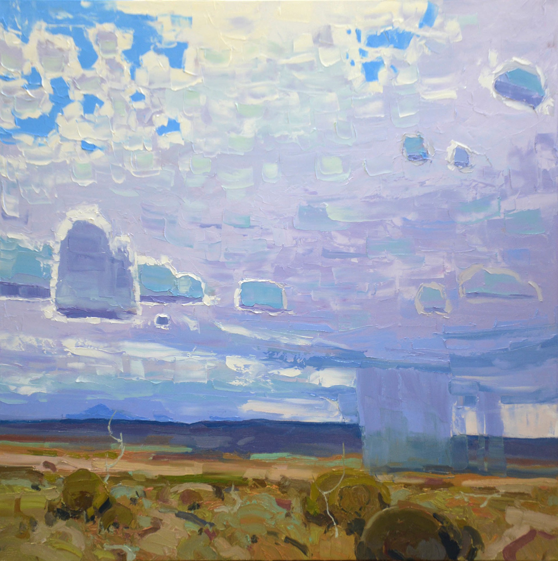 A Contemporary Painting Of A Rainstorm Over The Desert By Silas Thompson Available At Gallery Wild