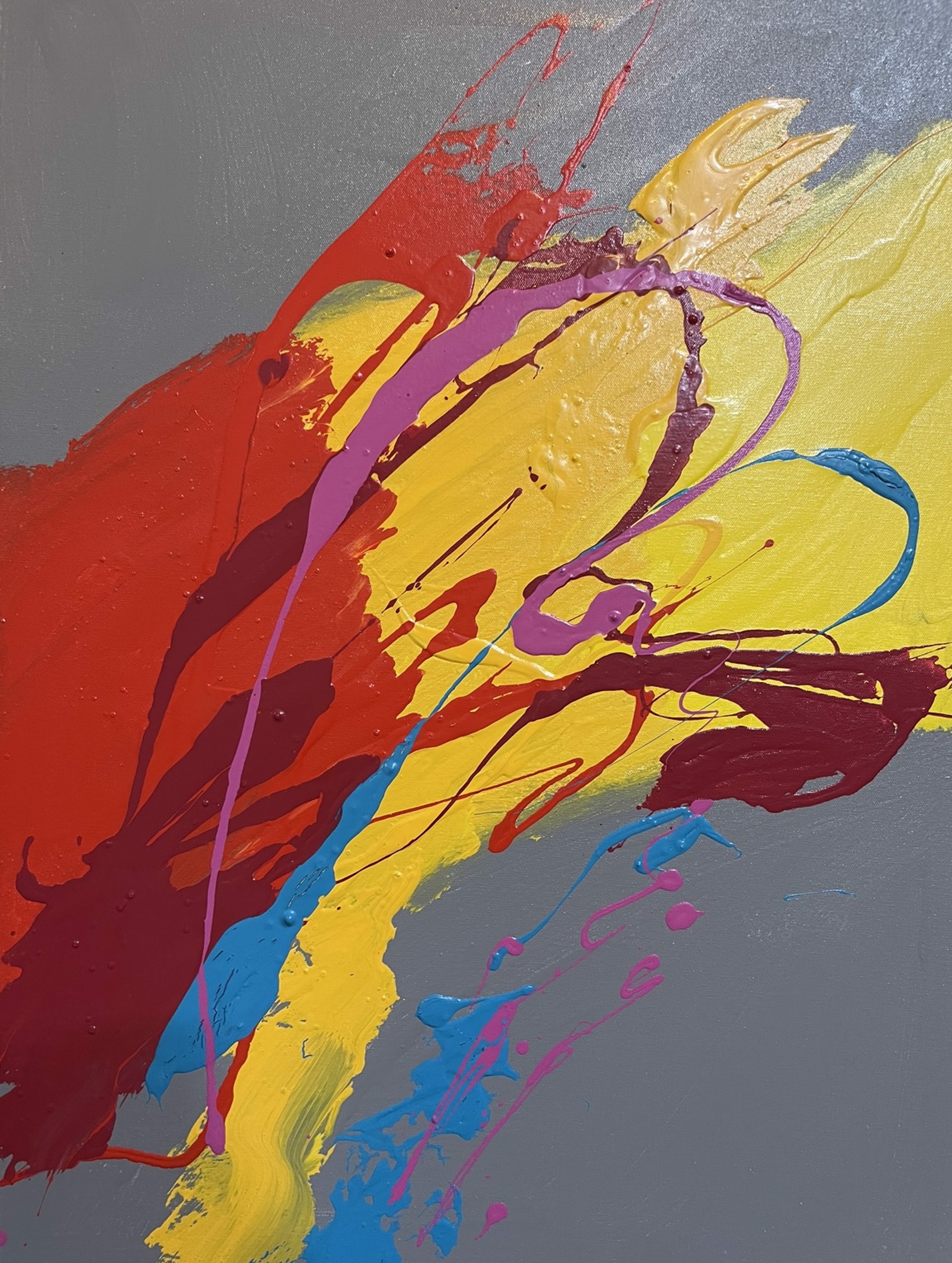 Abstract 22"x30" by Abstract Paintings by Elena Bulatova