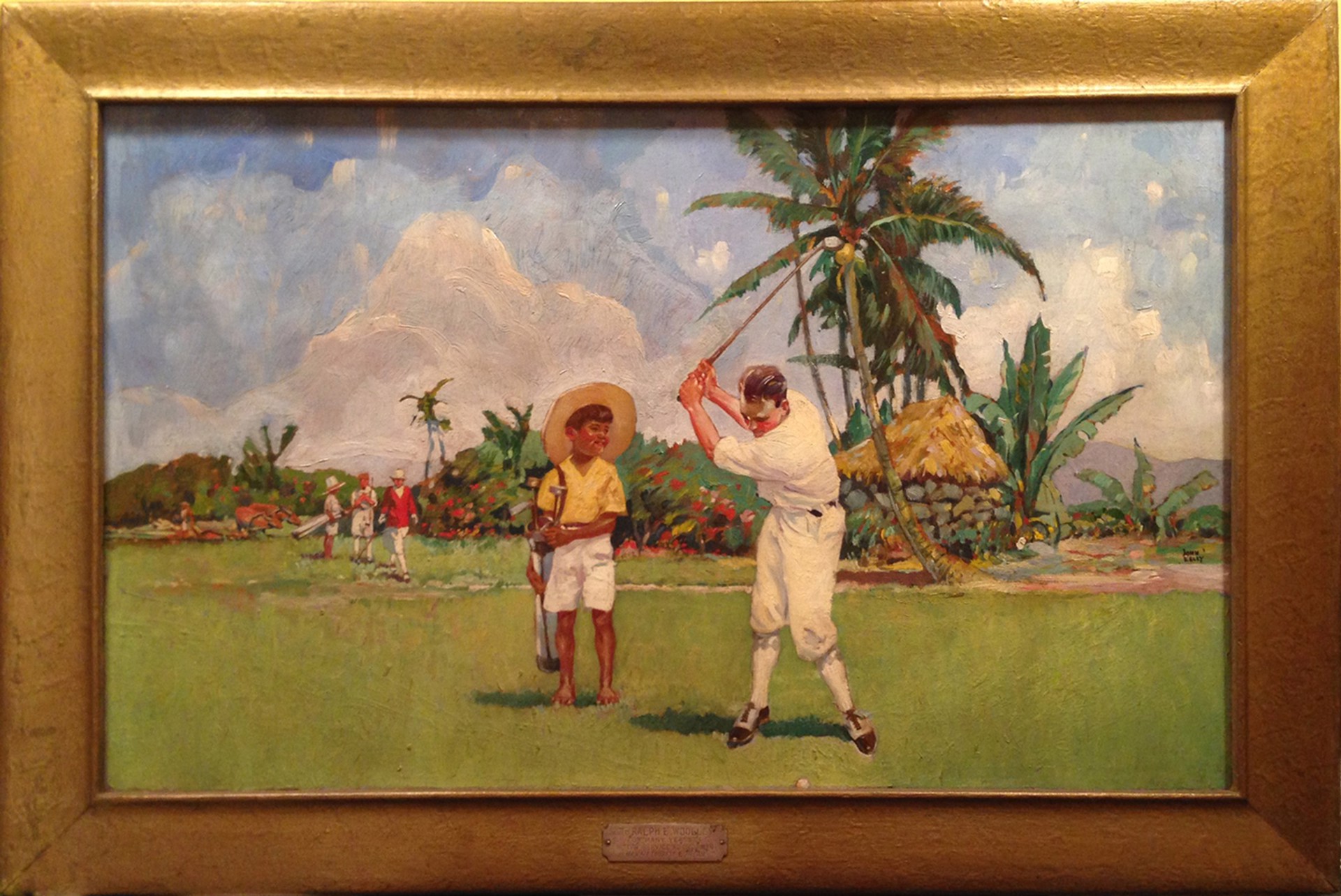 Golfing Hawaii, c. 1940 by John M. Kelly