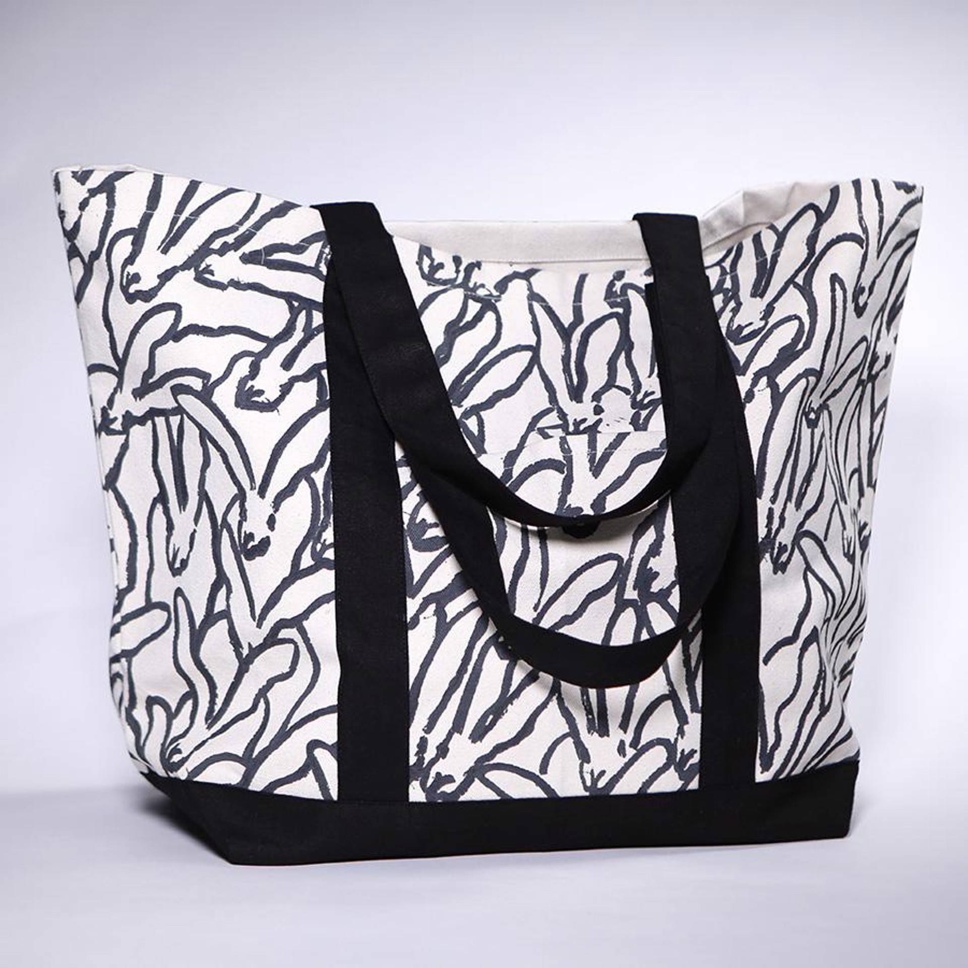 Bunny Large Tote by Hunt Slonem