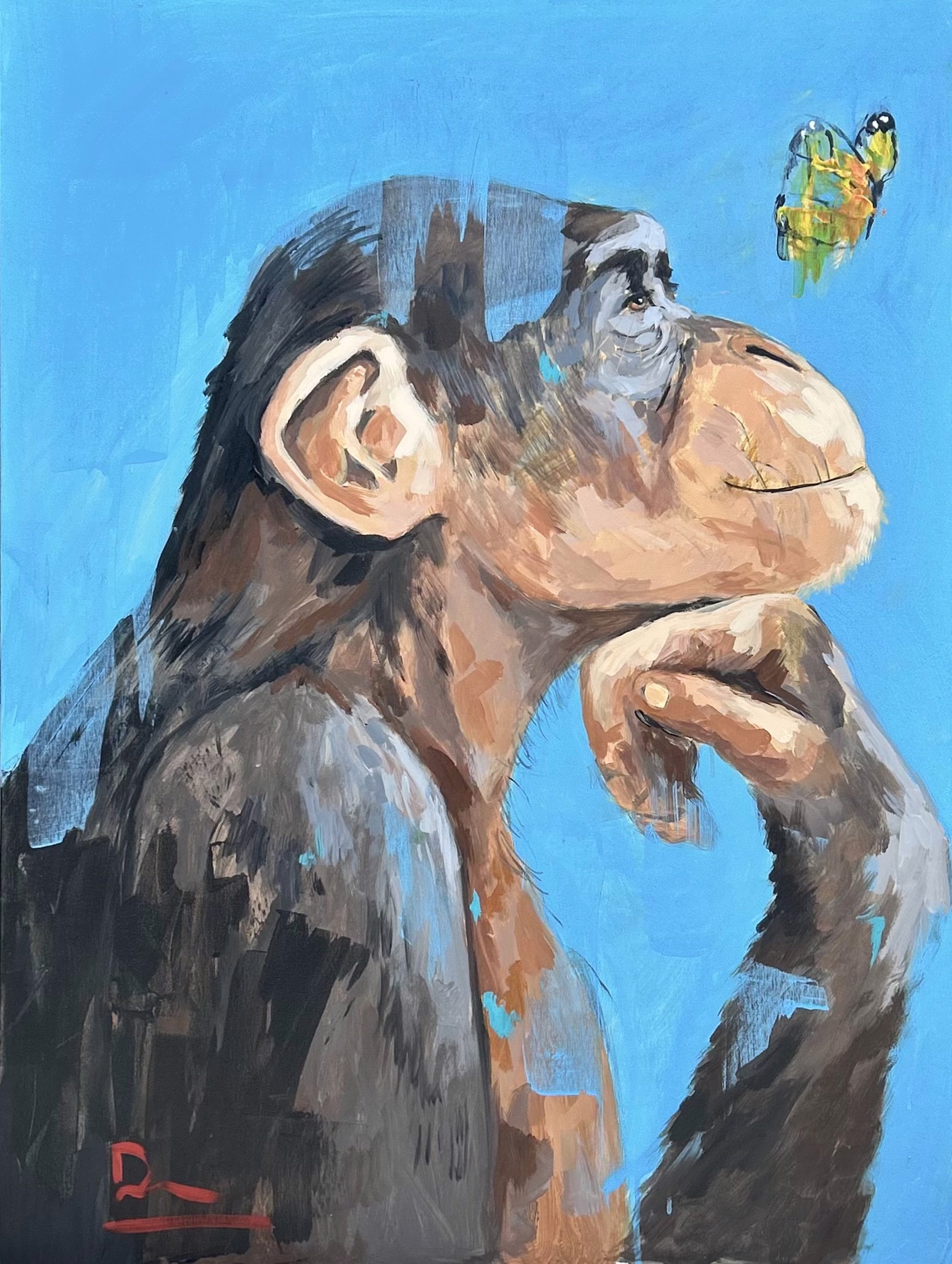 The Monkey and the Butterfly (Made for David Hersh's "FUNA") by Dominic Mattioli