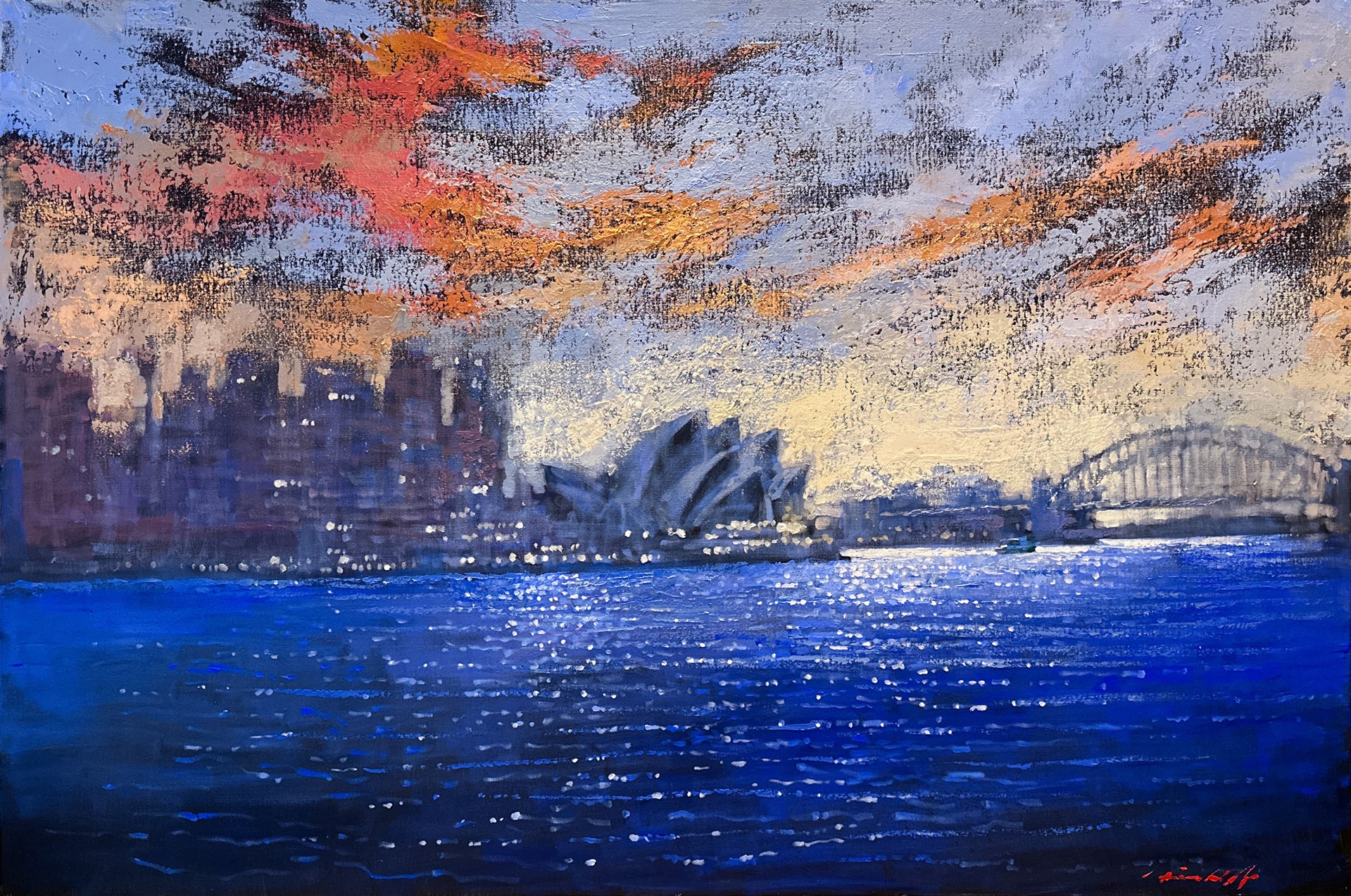 Across the Harbour by David Hinchliffe