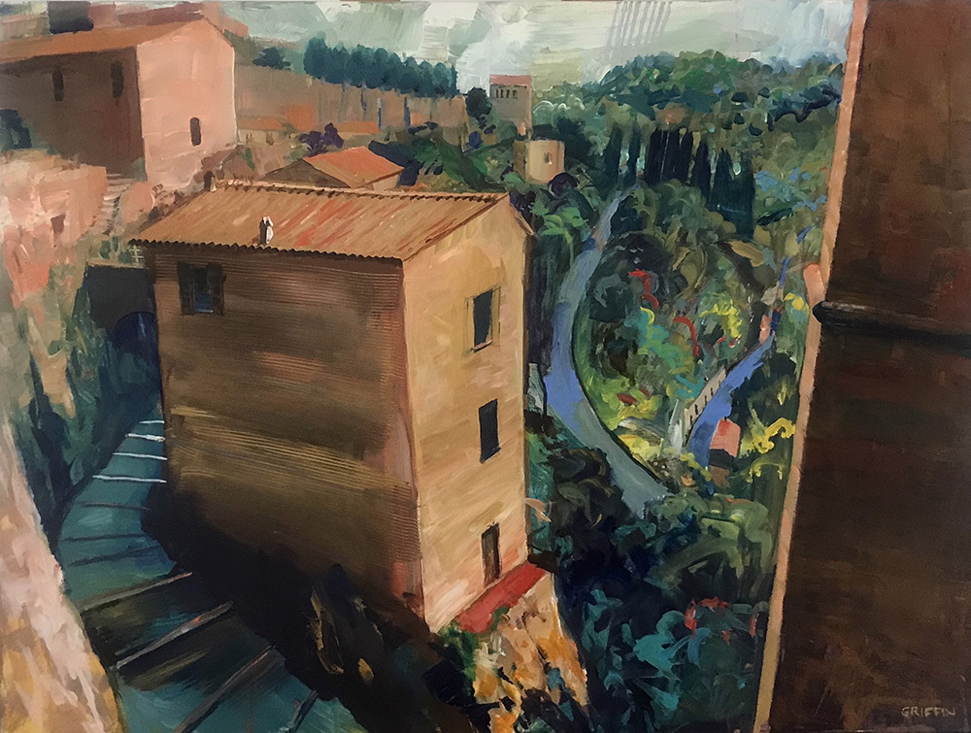 Walls of a Tuscan Town by James Griffin