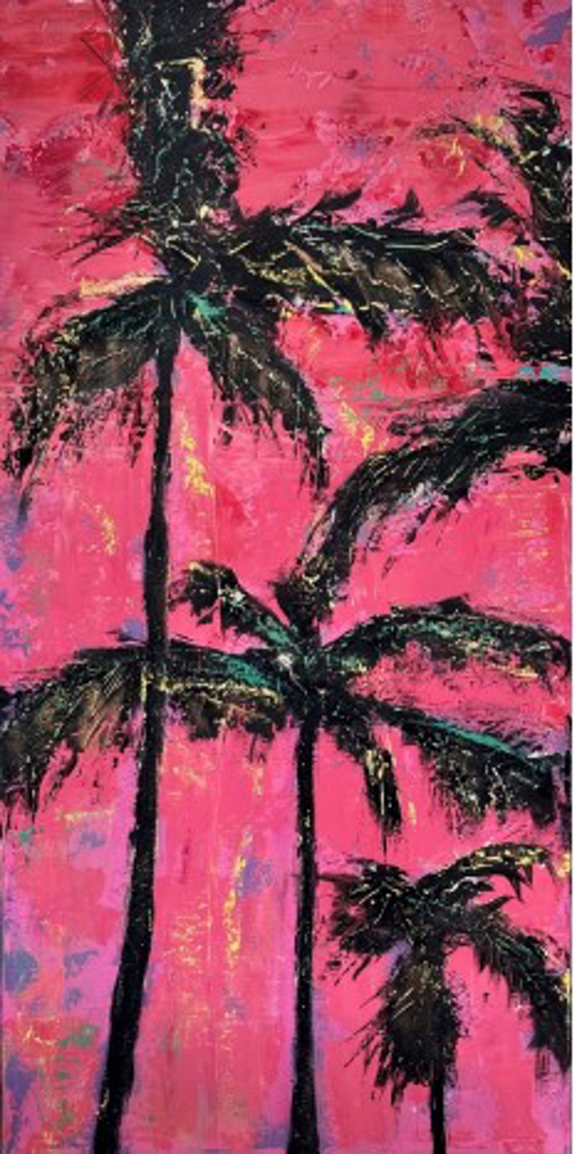Pink Palm by Anita Lewis