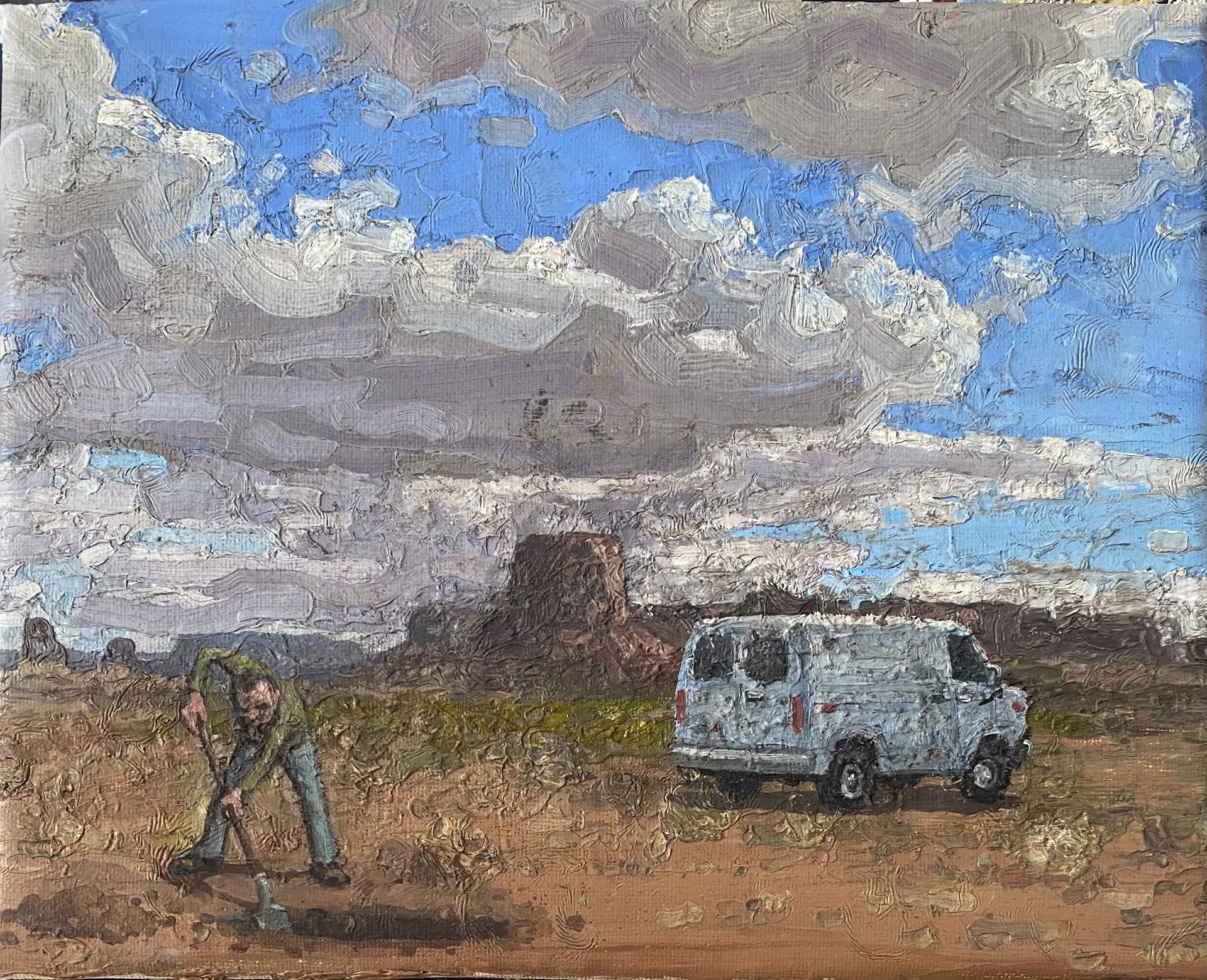 Landscape with Ford Econoline by Colin Chillag