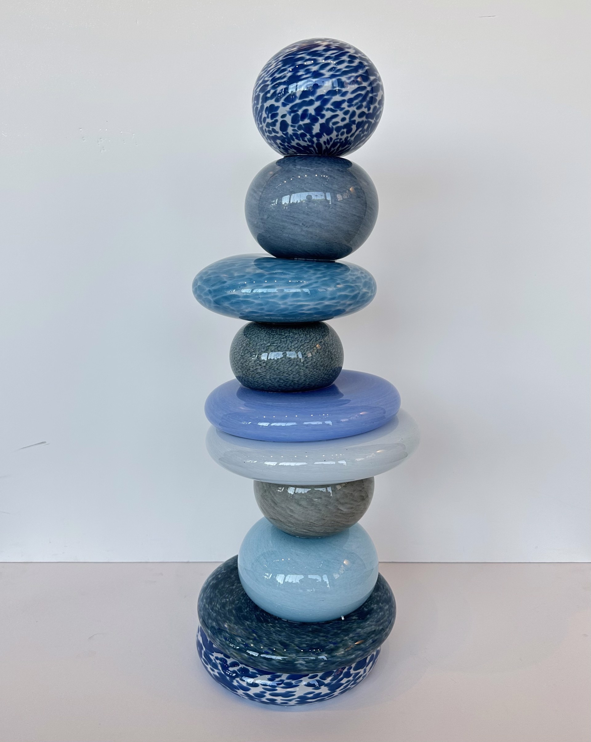 Pohacu Stacked Stones Blue (10) by Robert Madvin