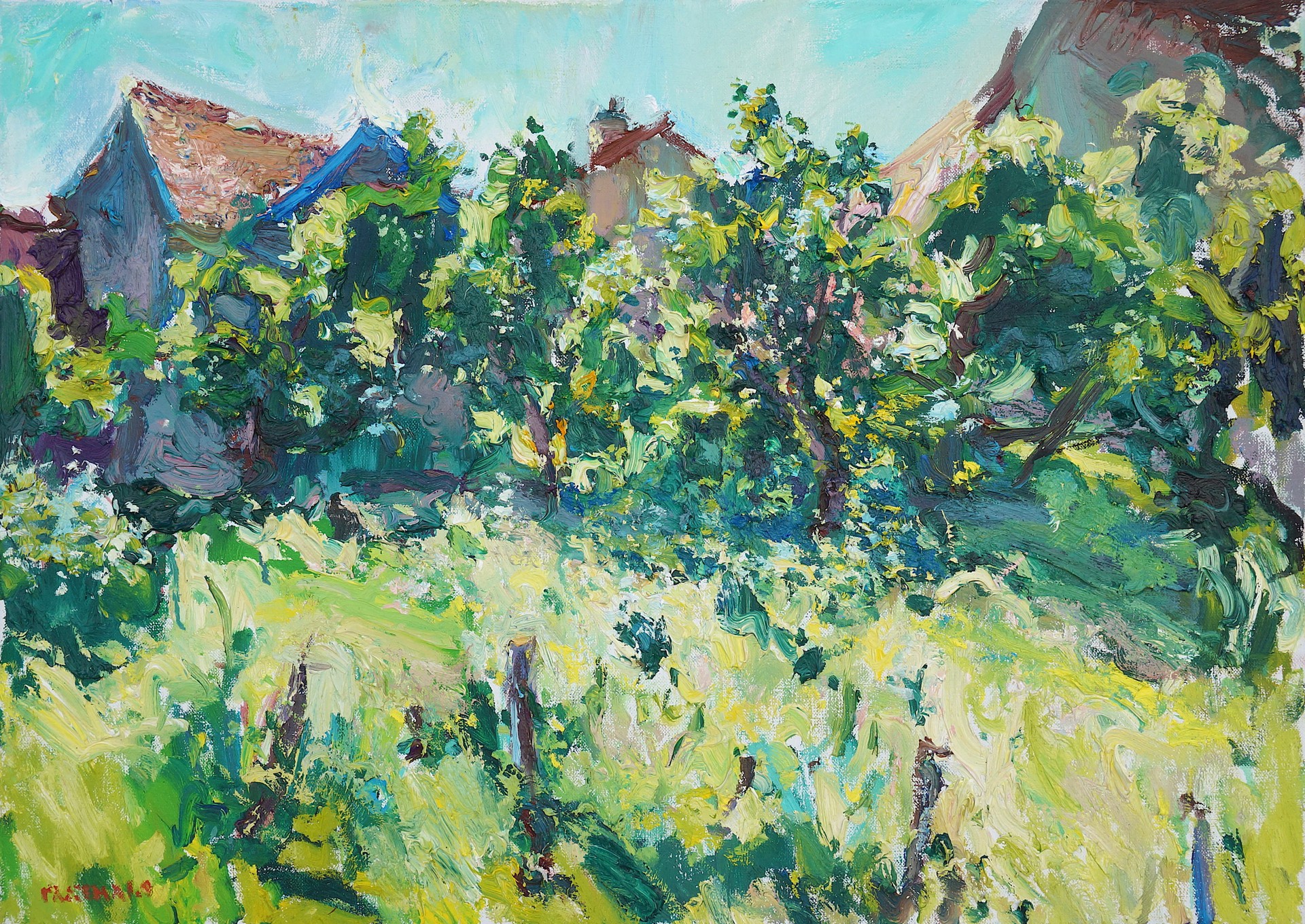 "Morning Breeze" original oil painting by Antonin Passemard