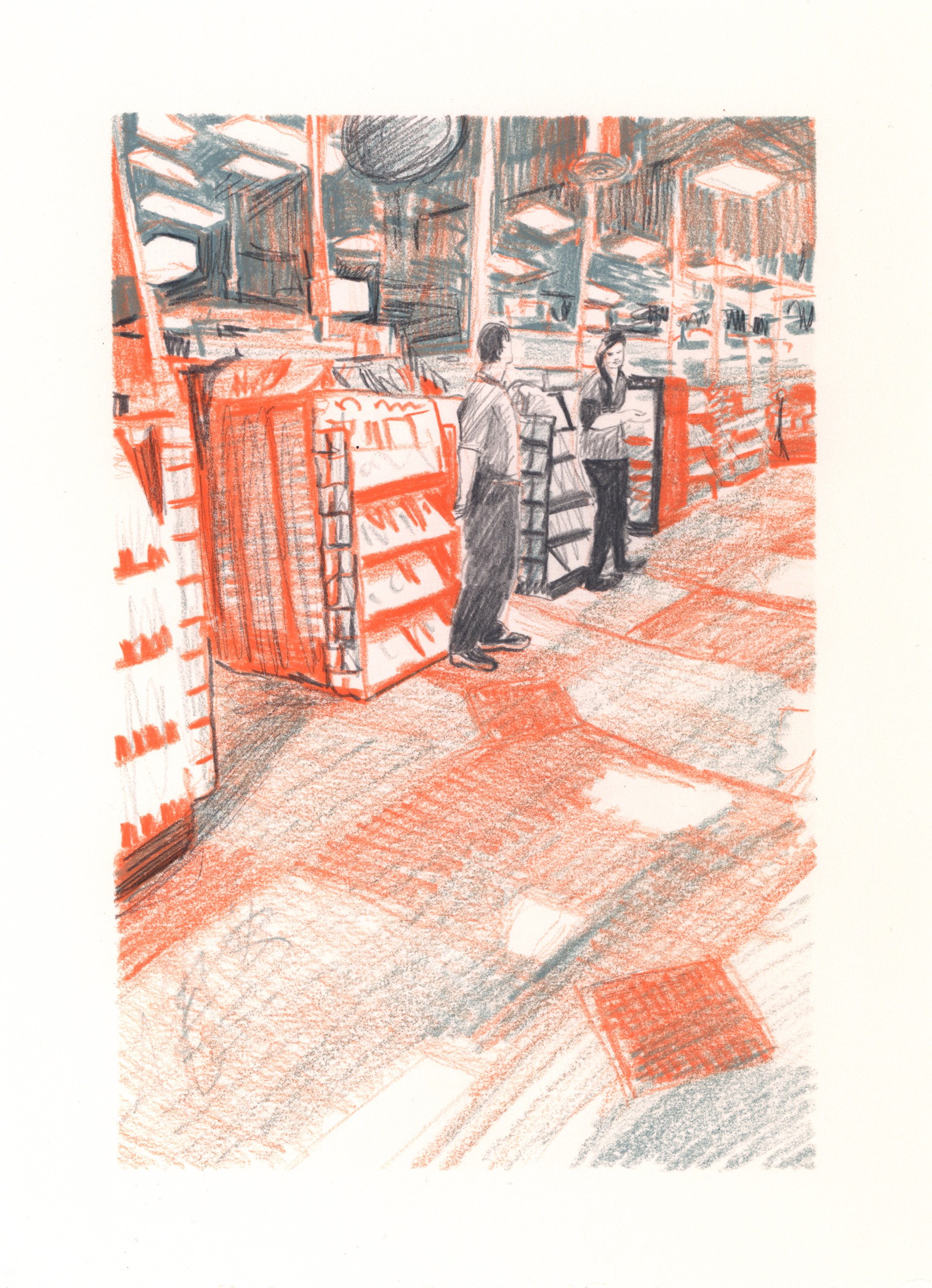 Marketplace/Cashier #40 by Eilis Crean