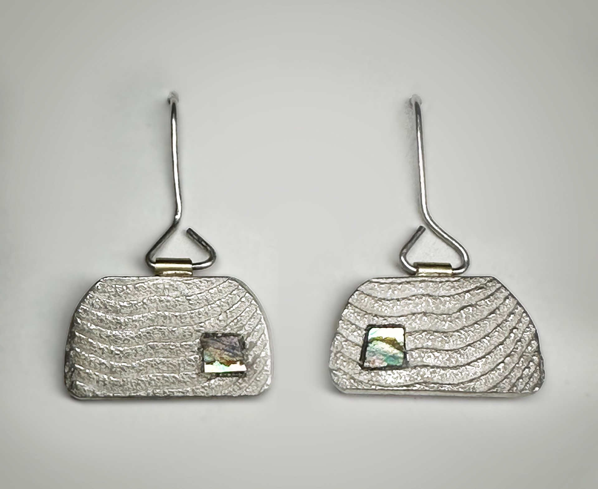 Deep Sea Paua Shell Earrings by Lee Haga