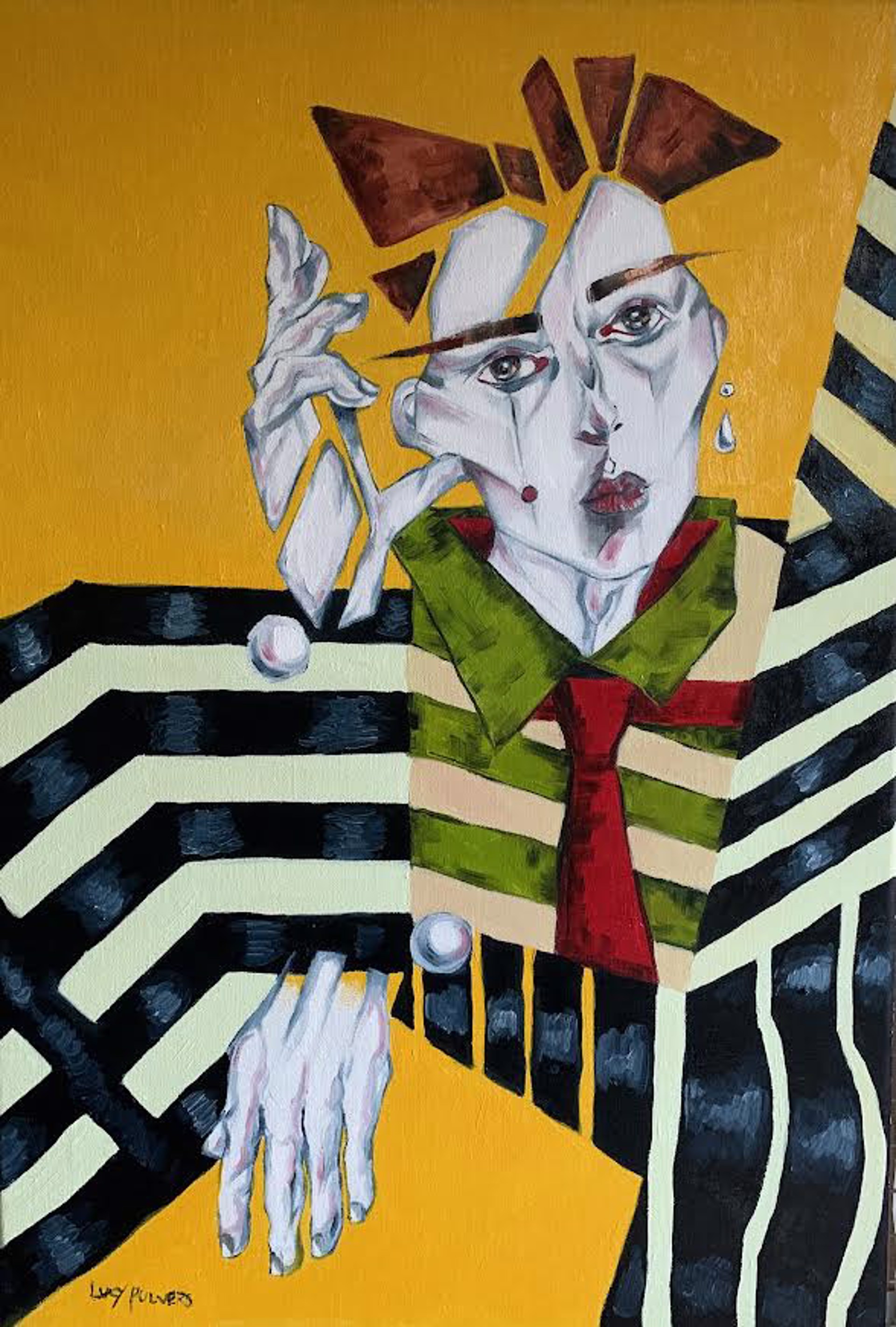 Figure in Stripes by Lucy Pulvers