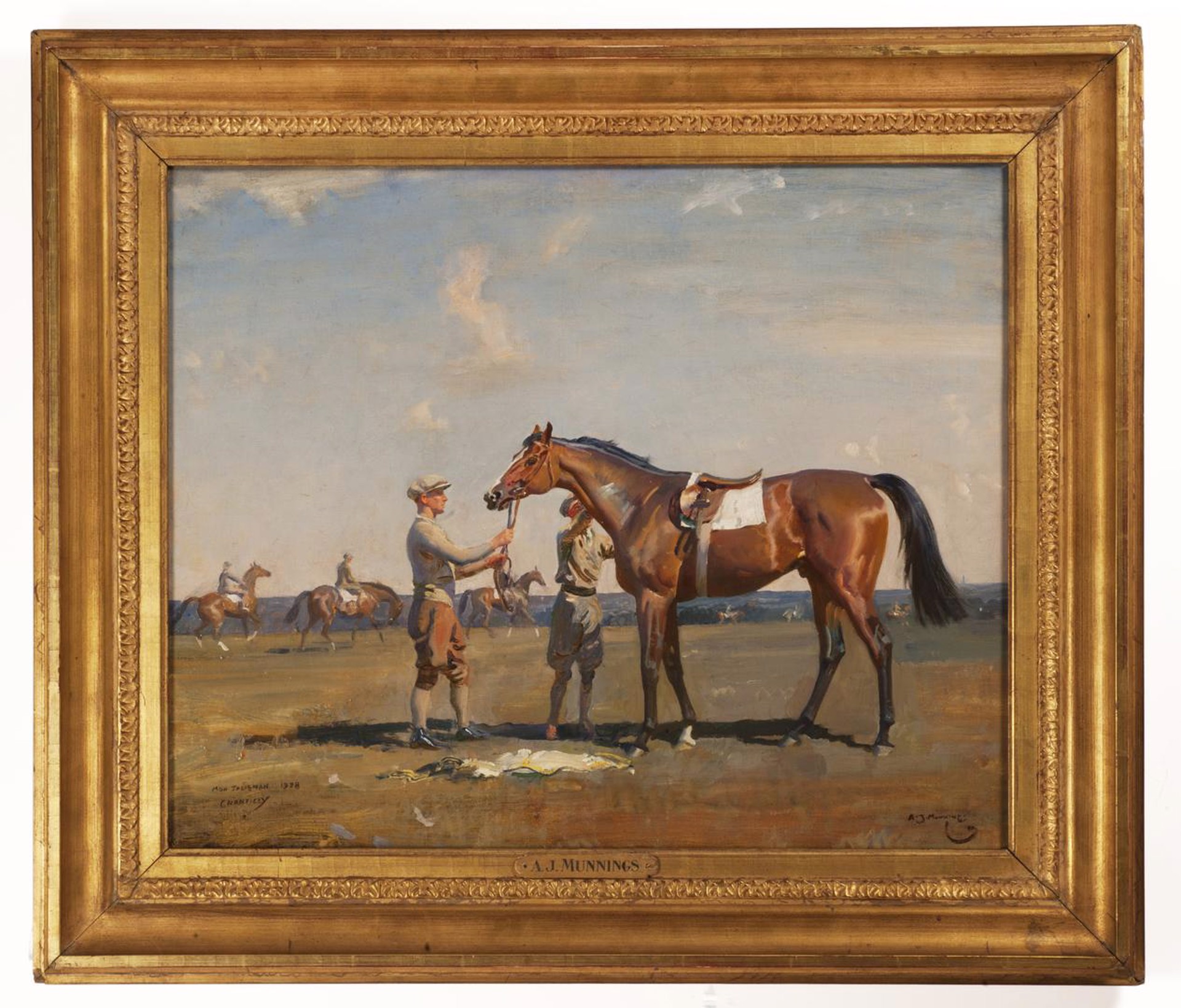Mon Talisman after Breezing at Chantilly by Sir Alfred J. Munnings