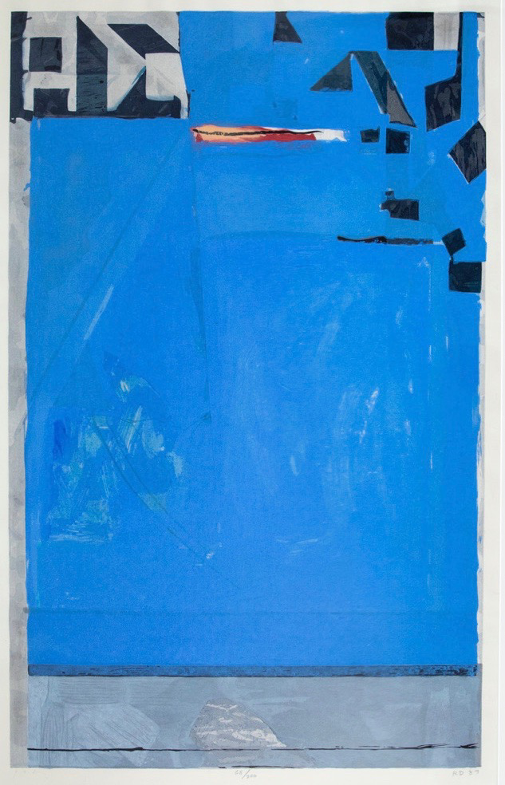Blue with Red by Richard Diebenkorn, Jr. (1922-1993)