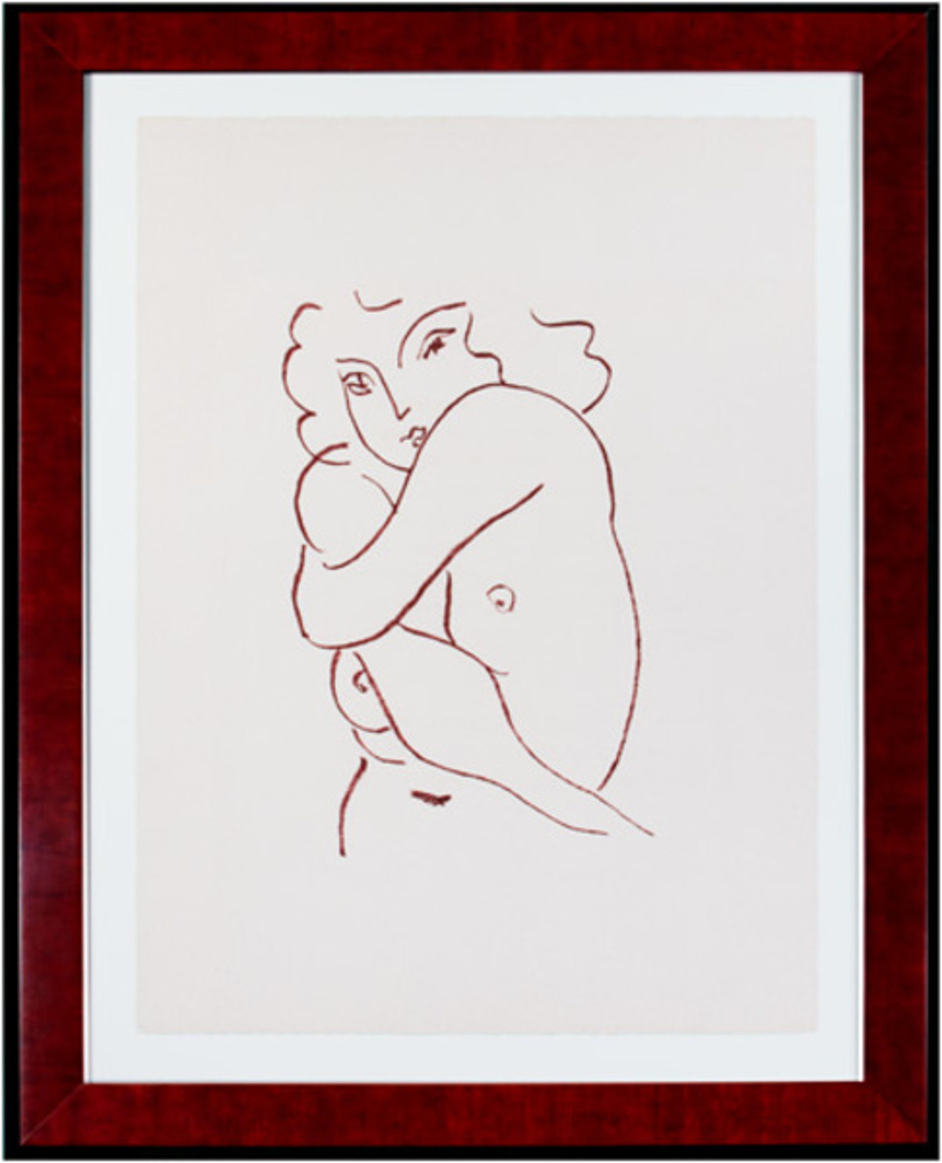 Nude w/Arms Entwined (from Florilege des Amours de Ronsard Portfolio) by Henri Matisse