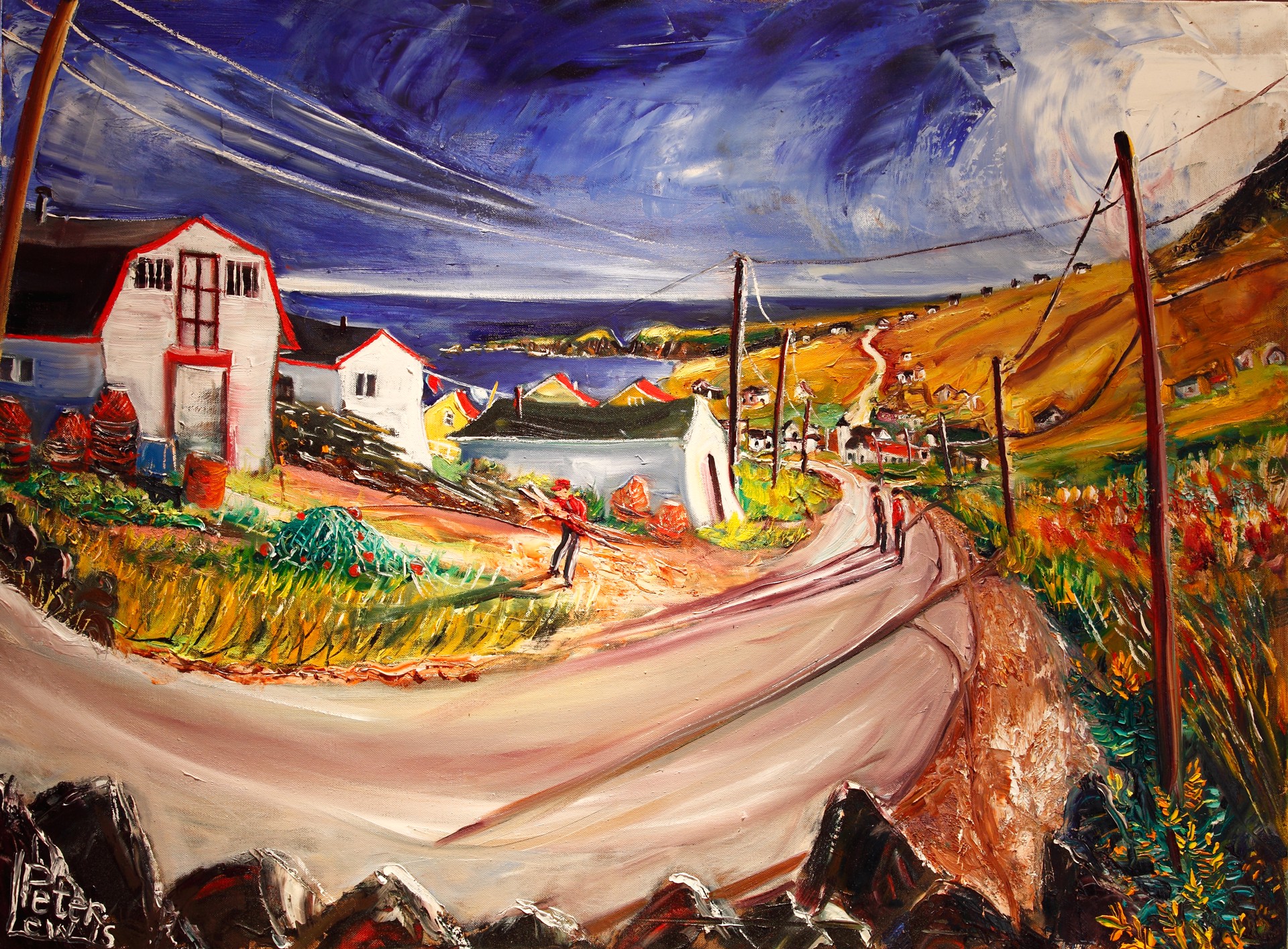 Winding Road, Grates Cove, Trinity Bay by Peter Lewis