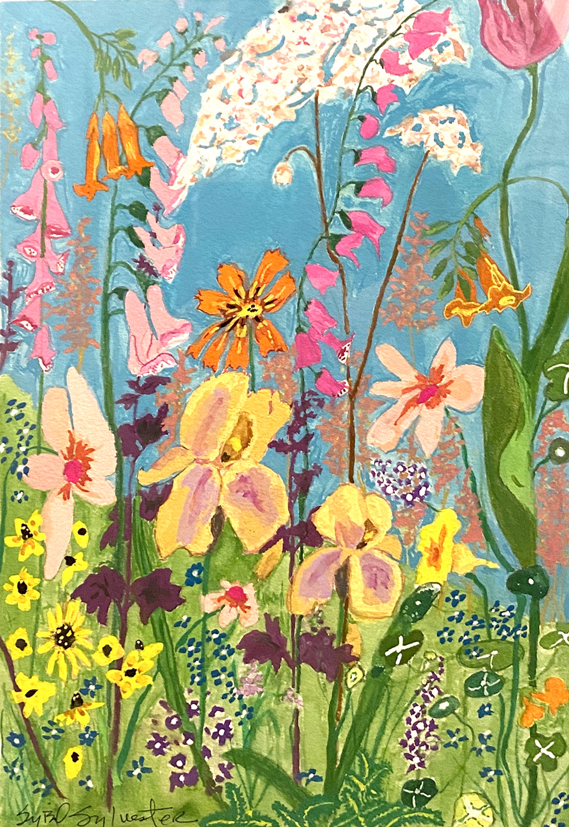 Wildflower Gang IV by Sybil Sylvester